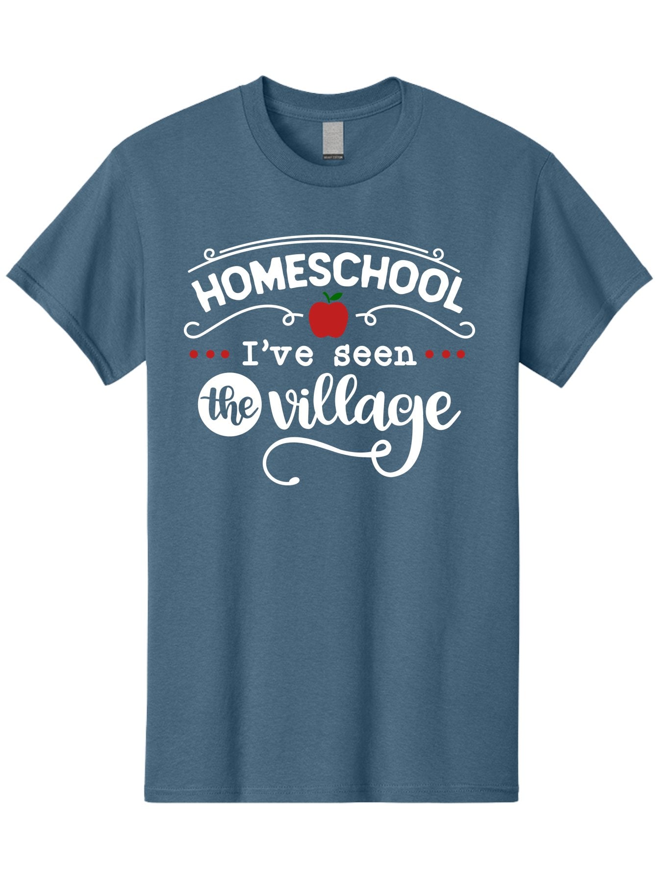 Homeschool-I-Ve-Seen-The-Village-2 Men'S Graphic Tee, 100% Cotton, Comfortable Casual Summer Wear, Machine Washable, Homeschool, Alternative Education, Village Community, Personalized Learning, Homeschooling Parents, Educational Freedom, Aab343 11