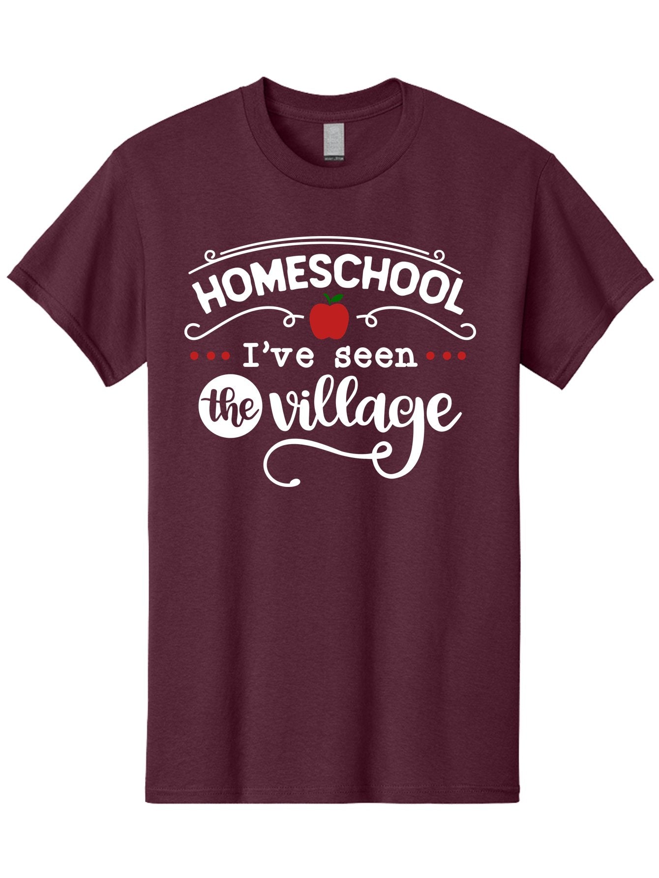Homeschool-I-Ve-Seen-The-Village-2 Men'S Graphic Tee, 100% Cotton, Comfortable Casual Summer Wear, Machine Washable, Homeschool, Alternative Education, Village Community, Personalized Learning, Homeschooling Parents, Educational Freedom, Aab343 3