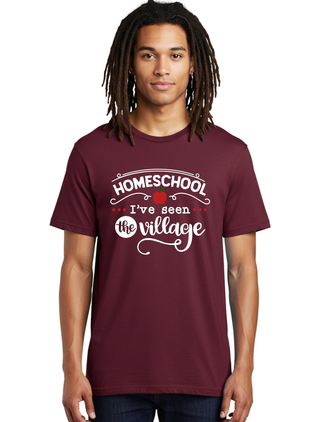 Homeschool-I-Ve-Seen-The-Village-2 Men'S Graphic Tee, 100% Cotton, Comfortable Casual Summer Wear, Machine Washable, Homeschool, Alternative Education, Village Community, Personalized Learning, Homeschooling Parents, Educational Freedom, Aab343 22