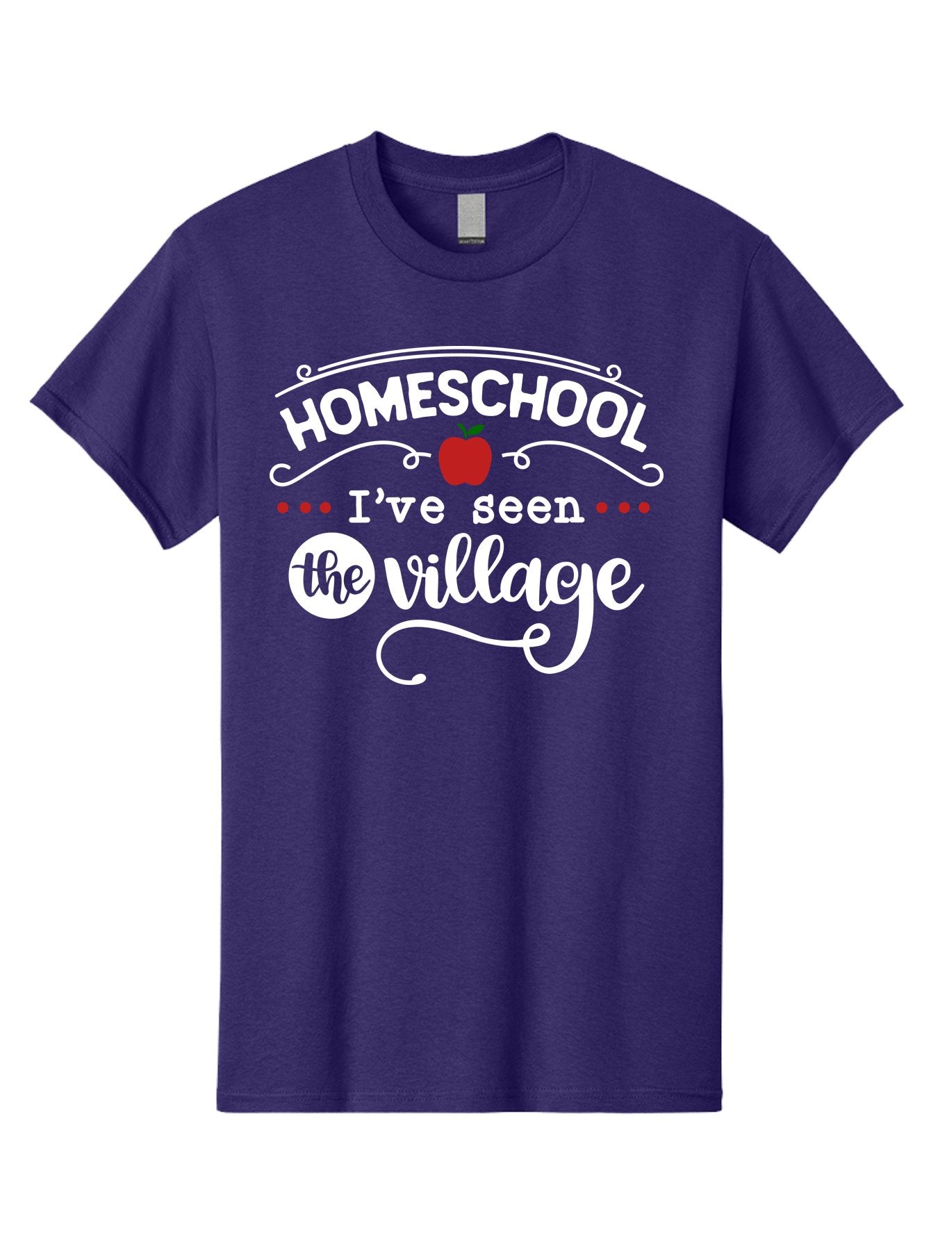 Homeschool-I-Ve-Seen-The-Village-2 Men'S Graphic Tee, 100% Cotton, Comfortable Casual Summer Wear, Machine Washable, Homeschool, Alternative Education, Village Community, Personalized Learning, Homeschooling Parents, Educational Freedom, Aab343 7