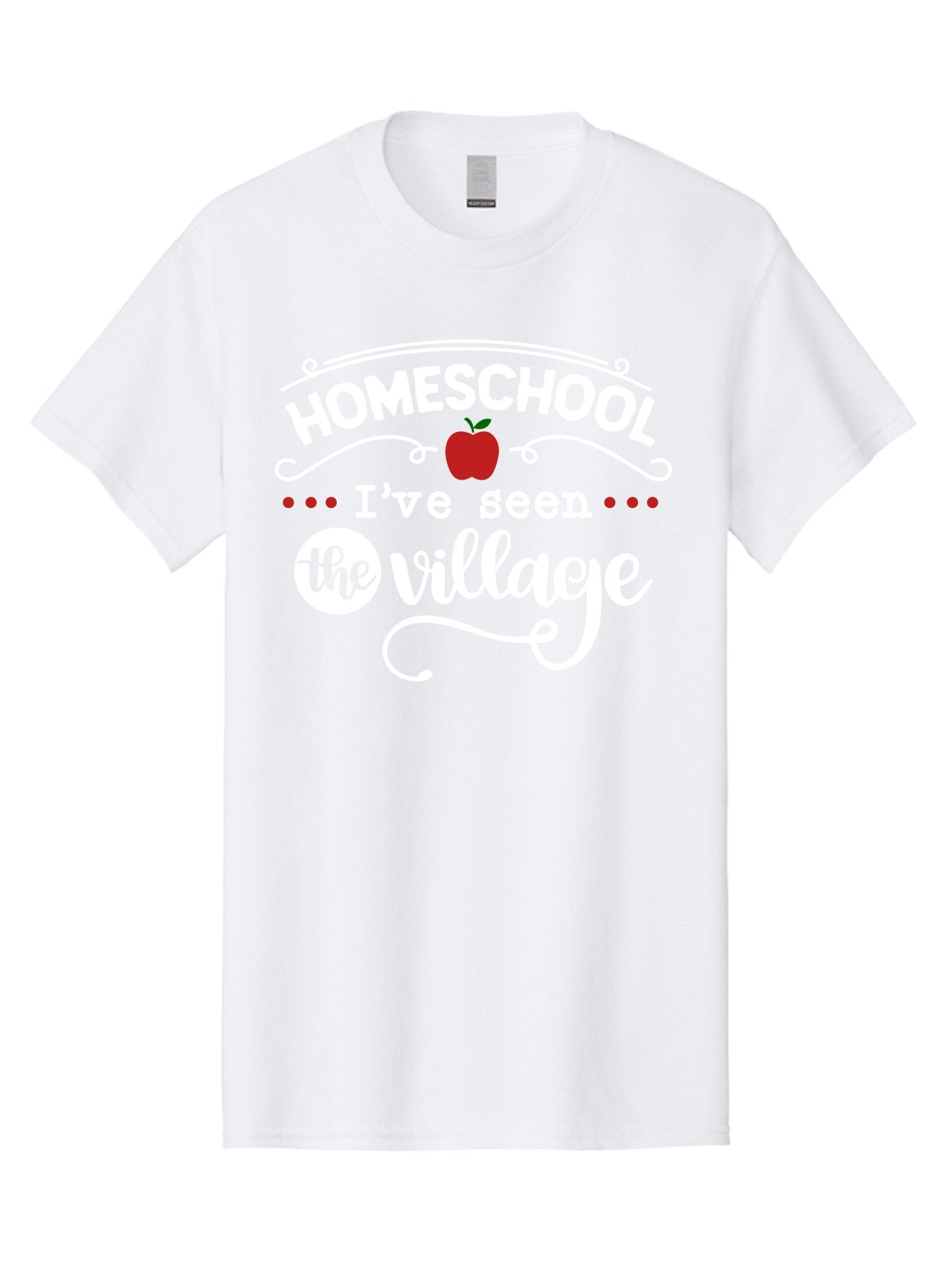 Homeschool-I-Ve-Seen-The-Village-2 Men'S Graphic Tee, 100% Cotton, Comfortable Casual Summer Wear, Machine Washable, Homeschool, Alternative Education, Village Community, Personalized Learning, Homeschooling Parents, Educational Freedom, Aab343 15