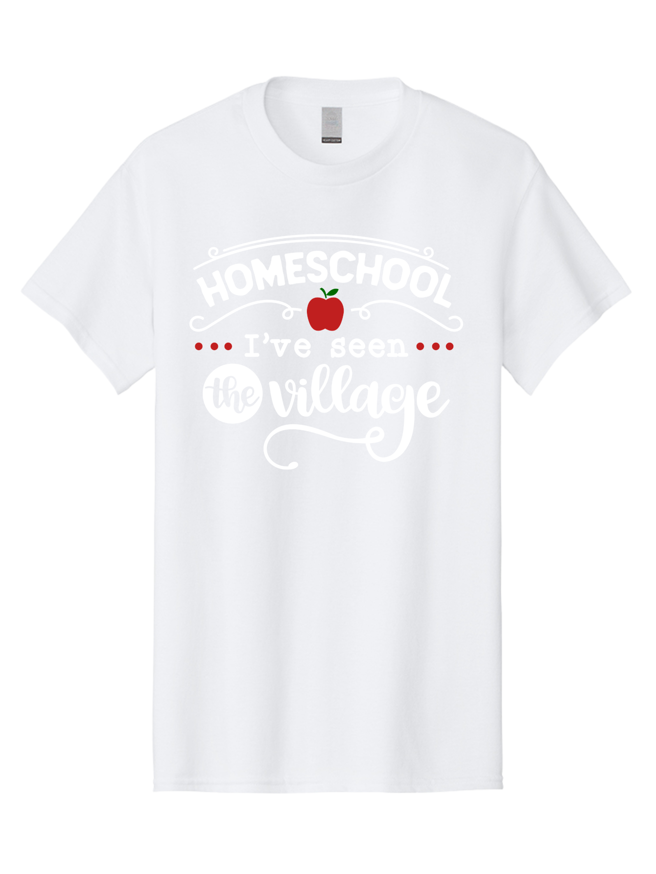 Homeschool-I-Ve-Seen-The-Village-2 Men'S Graphic Tee, 100% Cotton, Comfortable Casual Summer Wear, Machine Washable, Homeschool, Alternative Education, Village Community, Personalized Learning, Homeschooling Parents, Educational Freedom, Aab343