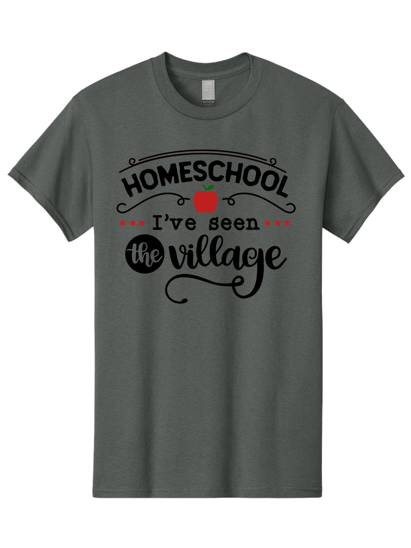 Homeschool-I-Ve-Seen-The-Village-3 Men'S Graphic Tee, 100% Cotton, Comfortable Casual Summer Wear, Machine Washable, Homeschool, Homeschooling, Village, Education, Learning, Parenting, Teaching, Homeschool Mom, Alternative Education, Aab344 12