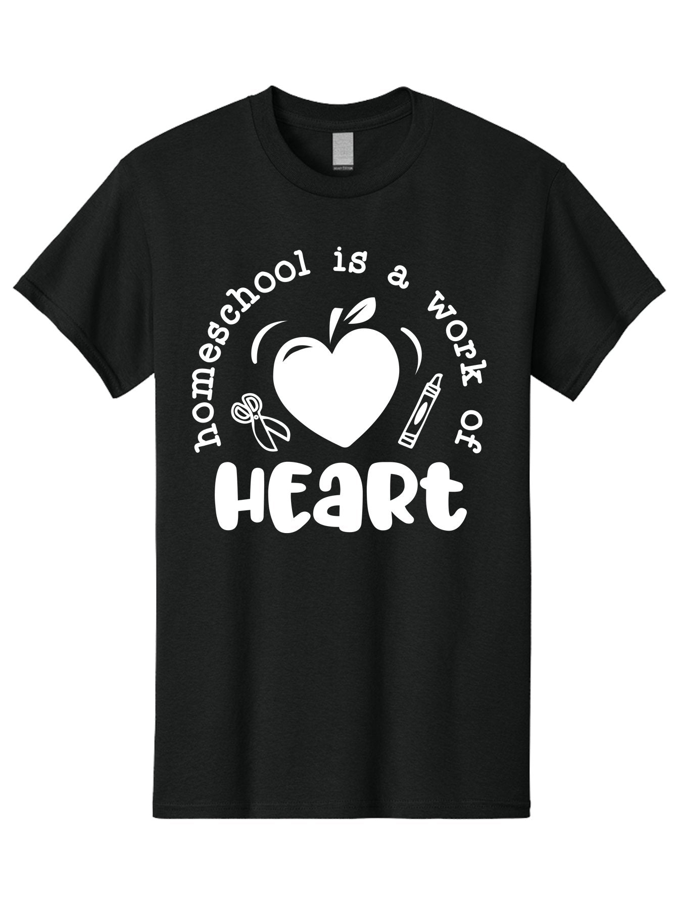 Homeschool-Is-A-Work-Of-Heart-4 Men'S Graphic Tee, 100% Cotton, Comfortable Casual Summer Wear, Machine Washable, Homeschooling Quote, Apple With Heart, Creative Education, Heartwarming Learning, Personalized Schooling, Aab349 11