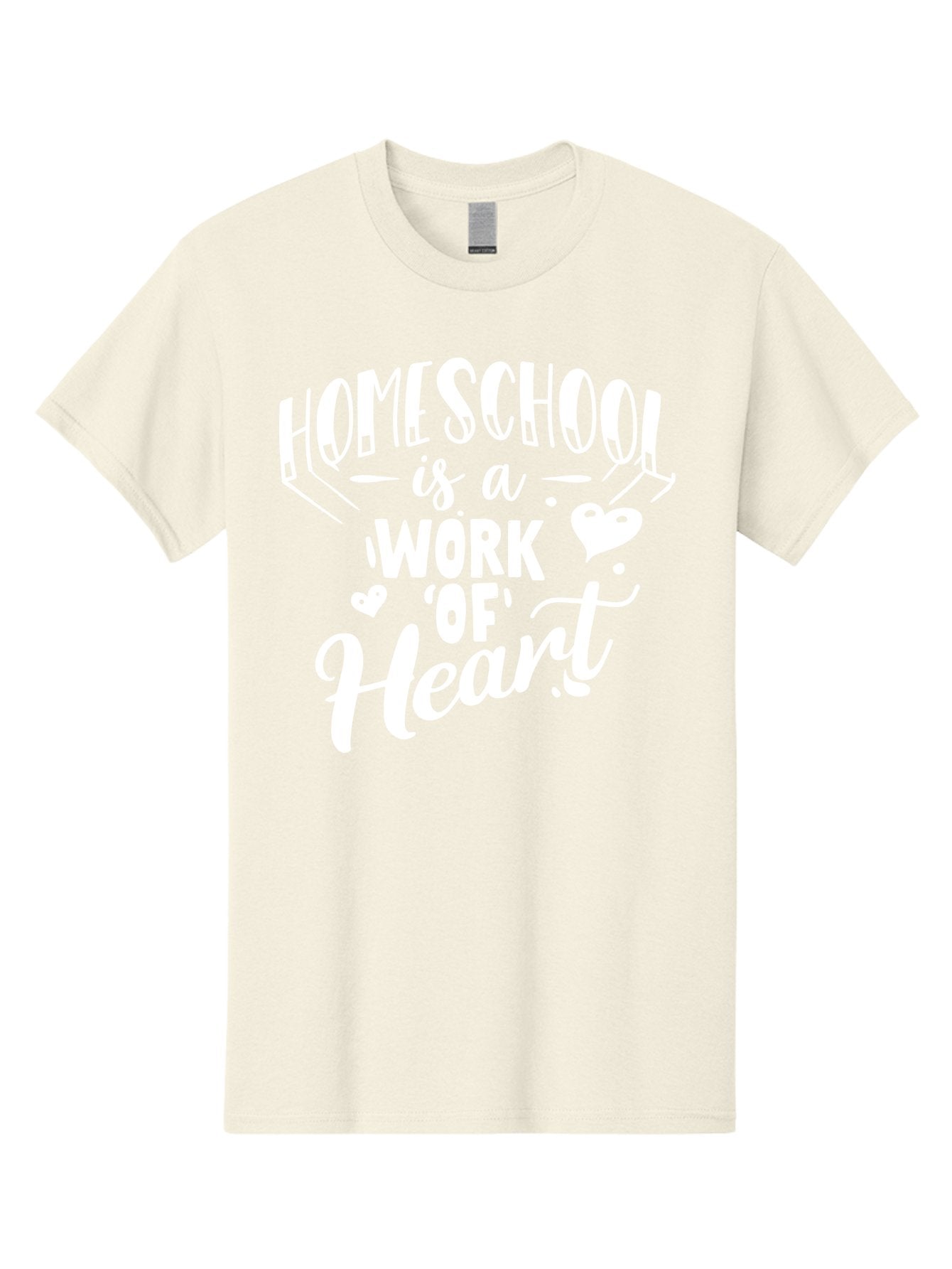Homeschool-Is-A-Work-Of-Heart Men'S Graphic Tee, 100% Cotton, Comfortable Casual Summer Wear, Machine Washable, Homeschool, Work Of Heart, Education, Learning, Parenting, Homeschooling, Dedication, Love, Passion Aab350 14