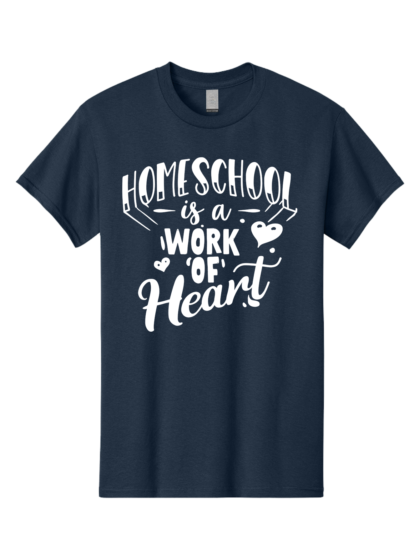 Homeschool-Is-A-Work-Of-Heart Men'S Graphic Tee, 100% Cotton, Comfortable Casual Summer Wear, Machine Washable, Homeschool, Work Of Heart, Education, Learning, Parenting, Homeschooling, Dedication, Love, Passion Aab350 15