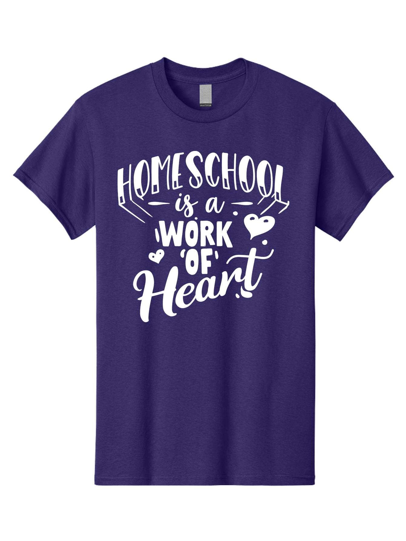 Homeschool-Is-A-Work-Of-Heart Men'S Graphic Tee, 100% Cotton, Comfortable Casual Summer Wear, Machine Washable, Homeschool, Work Of Heart, Education, Learning, Parenting, Homeschooling, Dedication, Love, Passion Aab350 13