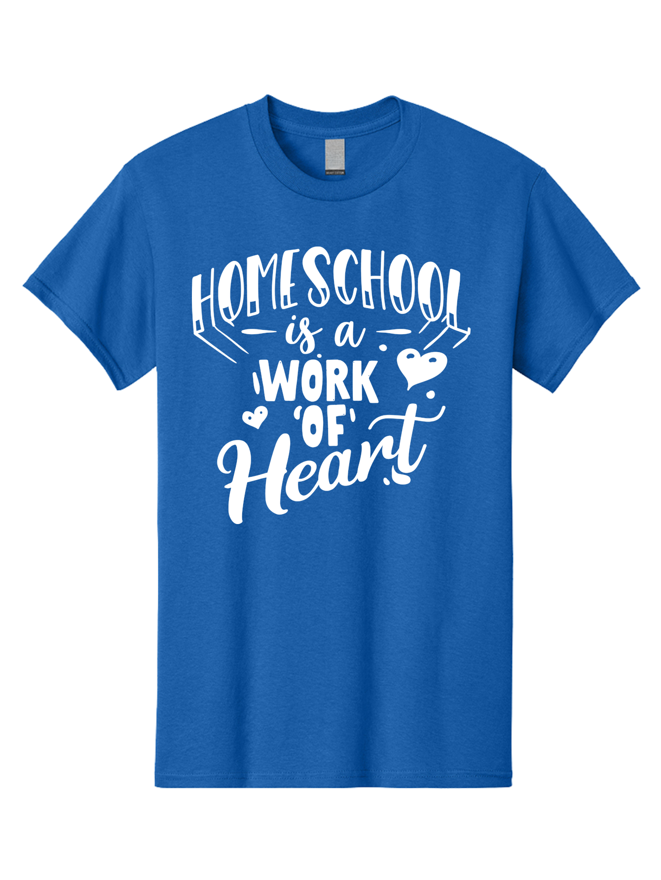 Homeschool-Is-A-Work-Of-Heart Men'S Graphic Tee, 100% Cotton, Comfortable Casual Summer Wear, Machine Washable, Homeschool, Work Of Heart, Education, Learning, Parenting, Homeschooling, Dedication, Love, Passion Aab350 23