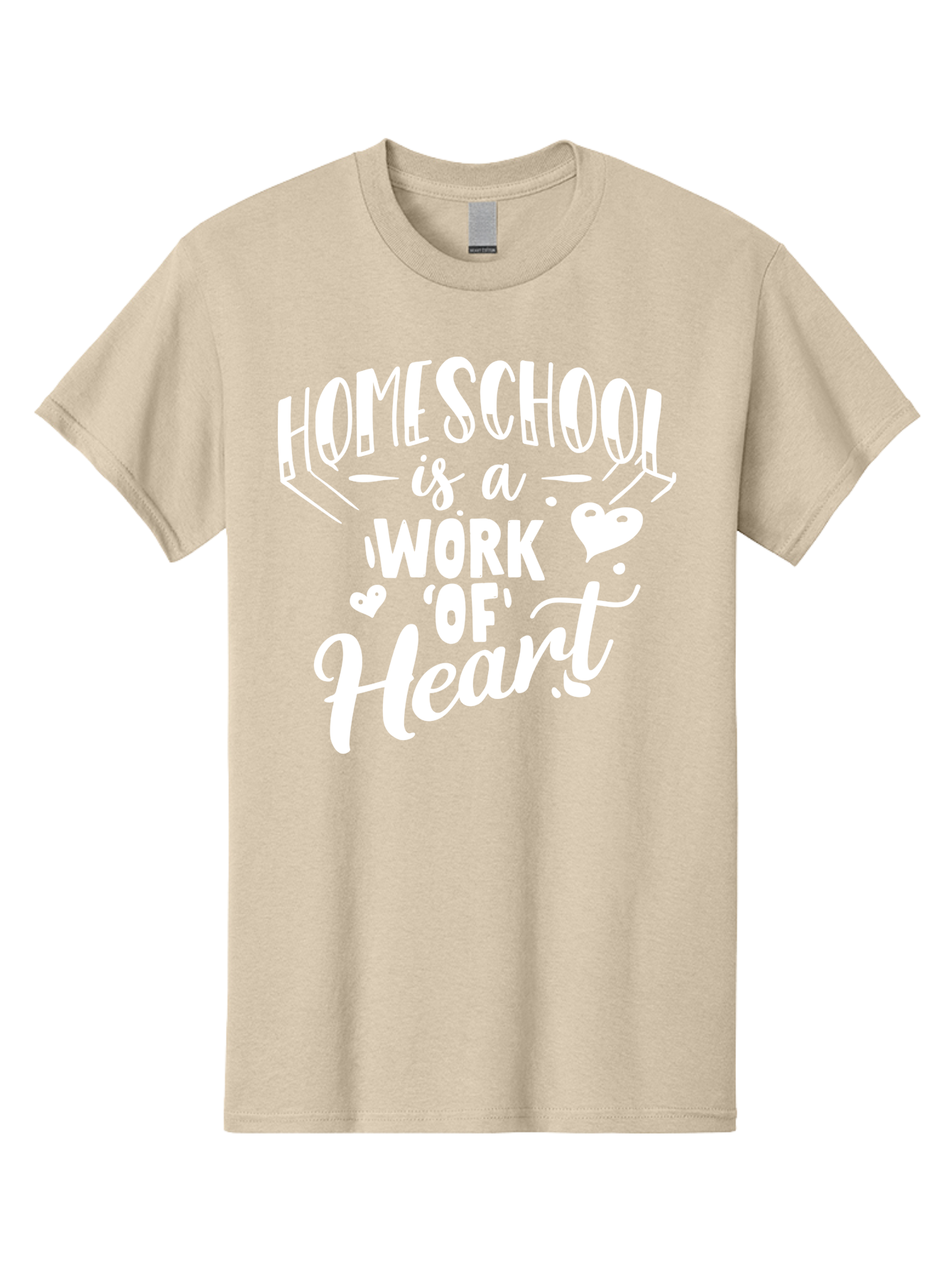 Homeschool-Is-A-Work-Of-Heart Men'S Graphic Tee, 100% Cotton, Comfortable Casual Summer Wear, Machine Washable, Homeschool, Work Of Heart, Education, Learning, Parenting, Homeschooling, Dedication, Love, Passion Aab350 19