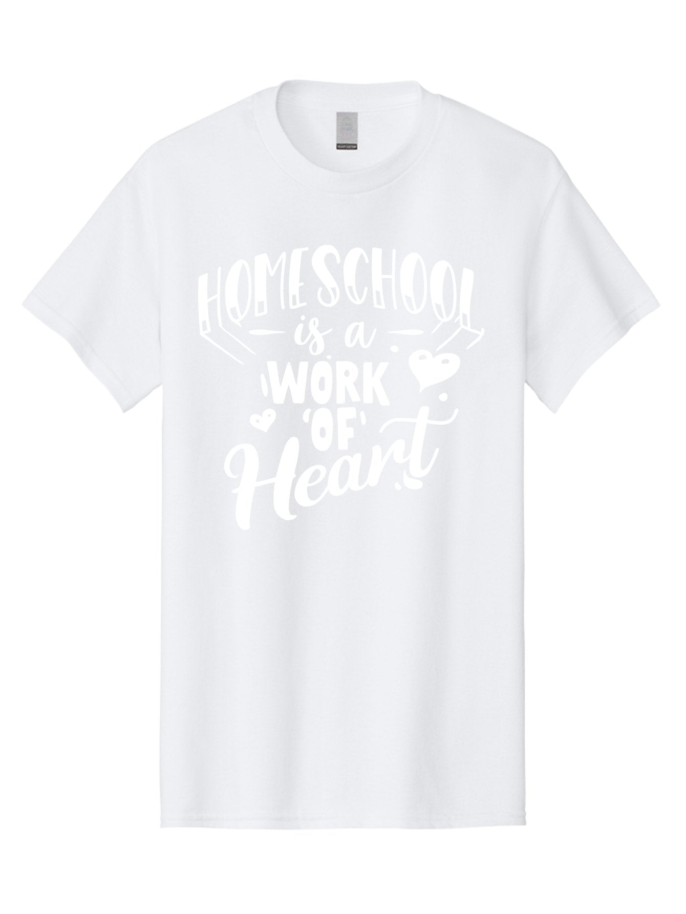 Homeschool-Is-A-Work-Of-Heart Men'S Graphic Tee, 100% Cotton, Comfortable Casual Summer Wear, Machine Washable, Homeschool, Work Of Heart, Education, Learning, Parenting, Homeschooling, Dedication, Love, Passion Aab350 13