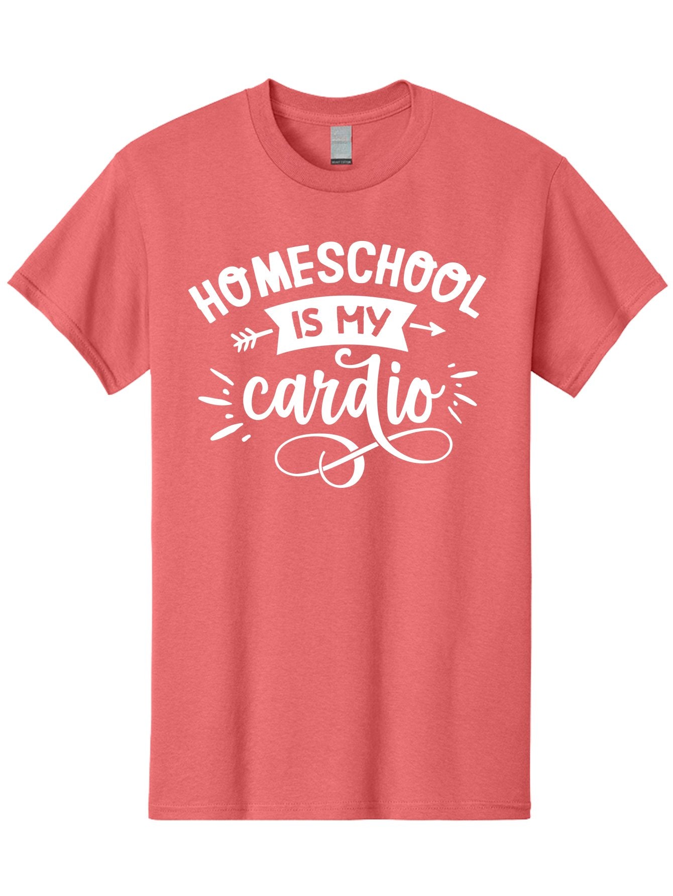 Homeschool-Is-My-Cardio Men'S Graphic Tee, 100% Cotton, Comfortable Casual Summer Wear, Machine Washable, Homeschool Humor, Funny Quotes, Cardio Workout, Homeschooling Parents, Witty Sayings, Inspirational Quotes, Motivational Phrases Aab352 13