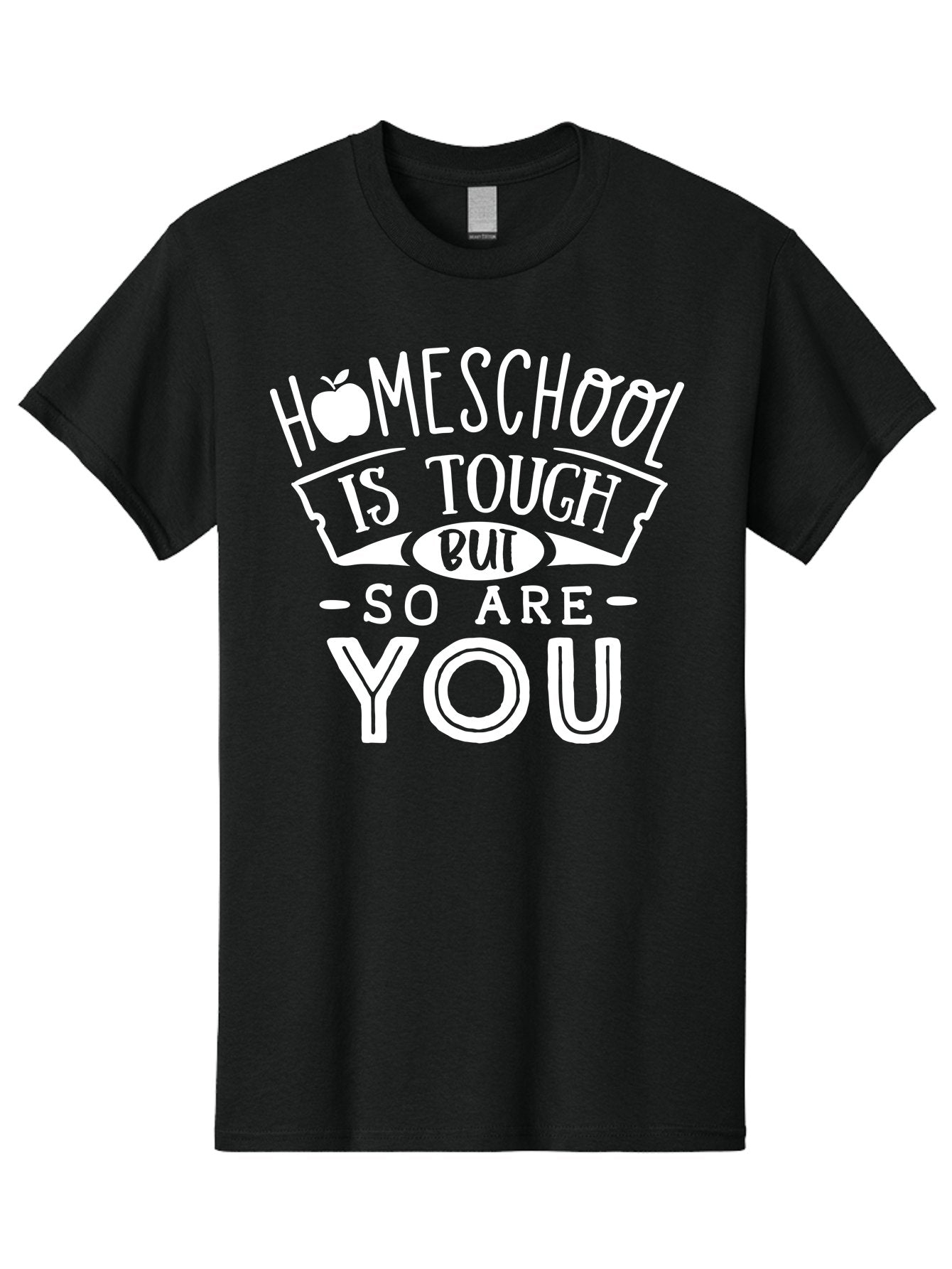 Homeschool-Is-Tough-But-So-Are-You-1 Men'S Graphic Tee, 100% Cotton, Comfortable Casual Summer Wear, Machine Washable, Homeschool Inspiration, Motivational Quote, Educational Support, Parenting Encouragement, Tough Homeschooling, Aab353 3