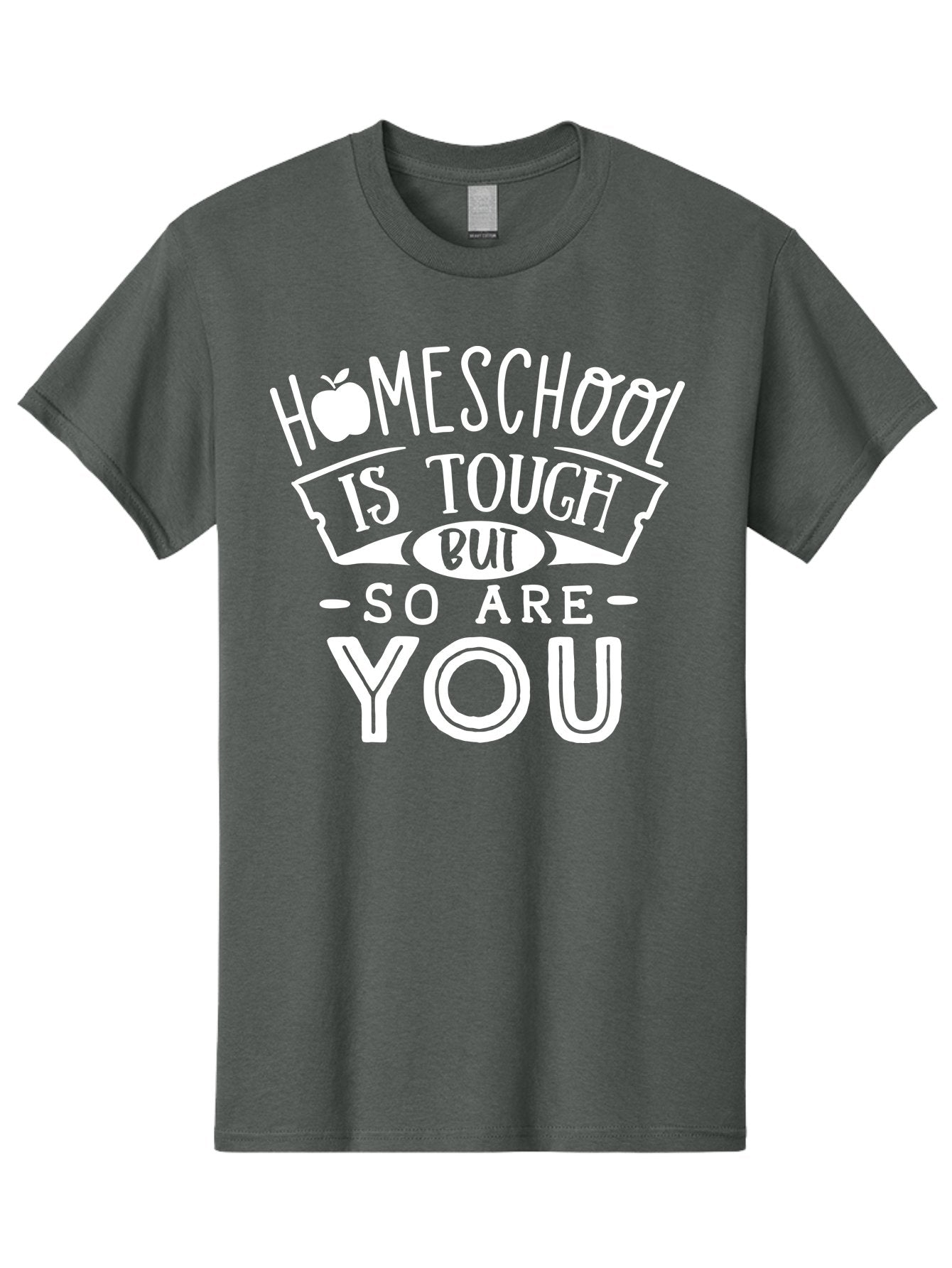 Homeschool-Is-Tough-But-So-Are-You-1 Men'S Graphic Tee, 100% Cotton, Comfortable Casual Summer Wear, Machine Washable, Homeschool Inspiration, Motivational Quote, Educational Support, Parenting Encouragement, Tough Homeschooling, Aab353 11