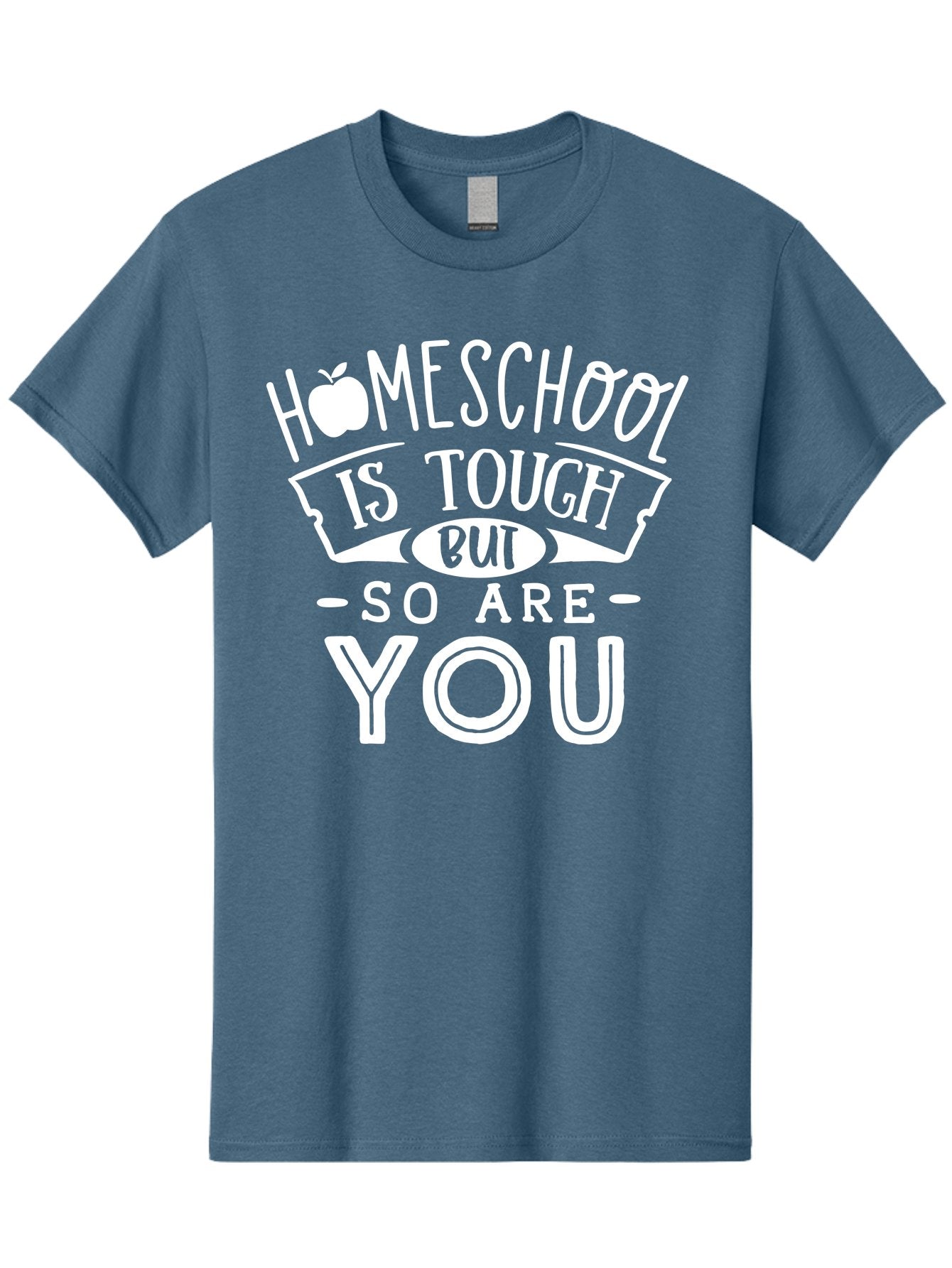 Homeschool-Is-Tough-But-So-Are-You-1 Men'S Graphic Tee, 100% Cotton, Comfortable Casual Summer Wear, Machine Washable, Homeschool Inspiration, Motivational Quote, Educational Support, Parenting Encouragement, Tough Homeschooling, Aab353 14