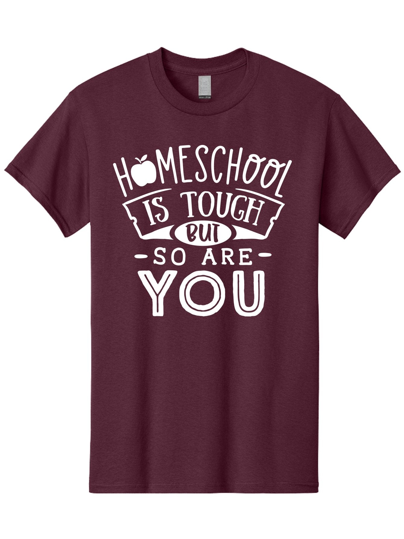 Homeschool-Is-Tough-But-So-Are-You-1 Men'S Graphic Tee, 100% Cotton, Comfortable Casual Summer Wear, Machine Washable, Homeschool Inspiration, Motivational Quote, Educational Support, Parenting Encouragement, Tough Homeschooling, Aab353 10