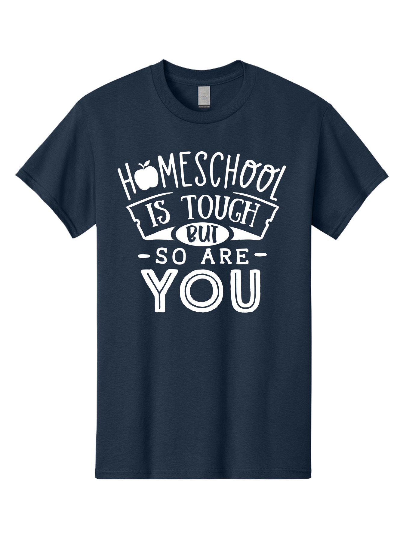 Homeschool-Is-Tough-But-So-Are-You-1 Men'S Graphic Tee, 100% Cotton, Comfortable Casual Summer Wear, Machine Washable, Homeschool Inspiration, Motivational Quote, Educational Support, Parenting Encouragement, Tough Homeschooling, Aab353 12
