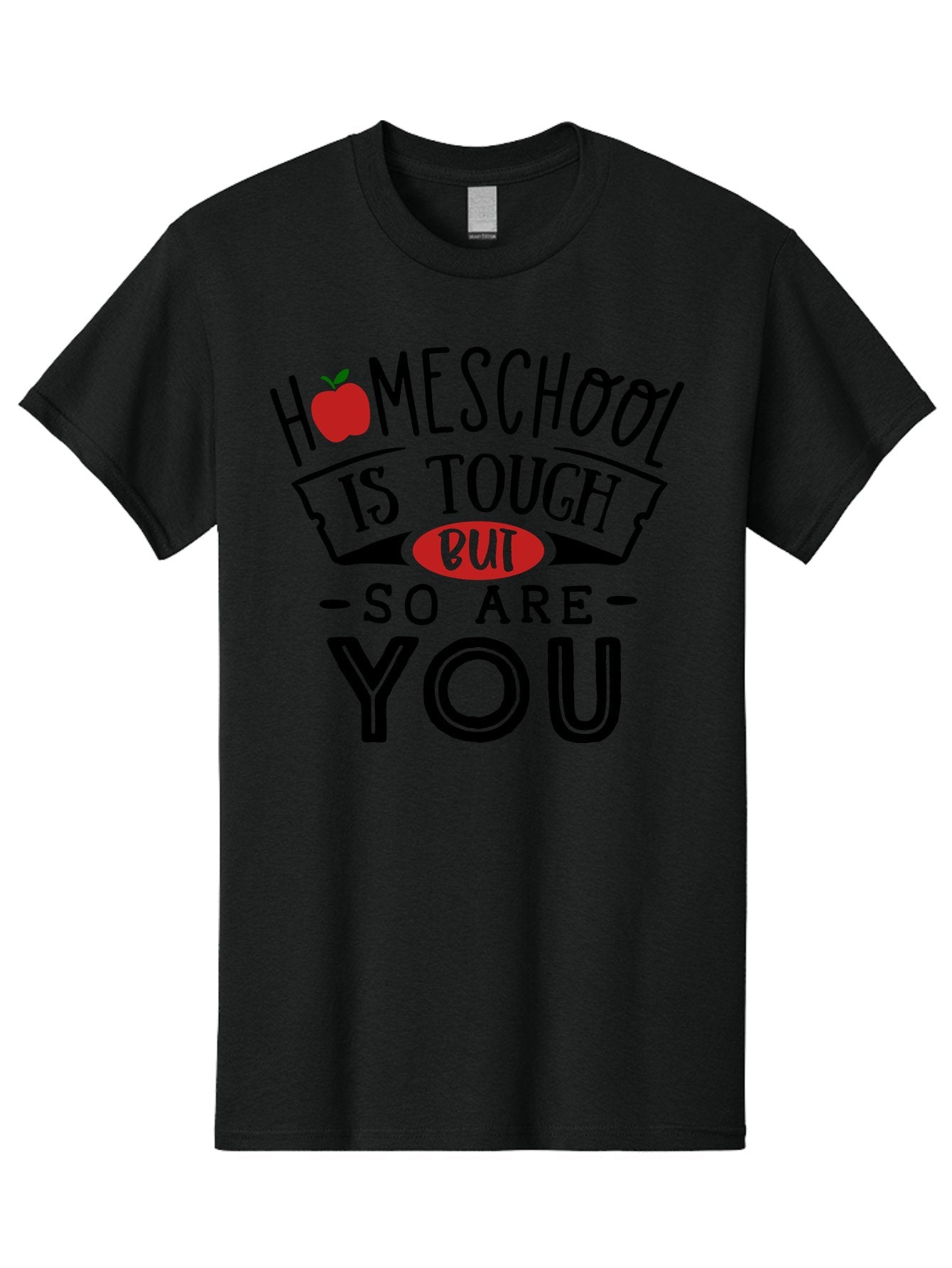 Homeschool-Is-Tough-But-So-Are-You-3 Men'S Graphic Tee, 100% Cotton, Comfortable Casual Summer Wear, Machine Washable, Homeschool, Motivational Quote, Inspirational Saying, Education, Learning, Teaching, Encouragement, Positivity, Apple Symbol Aab355 11