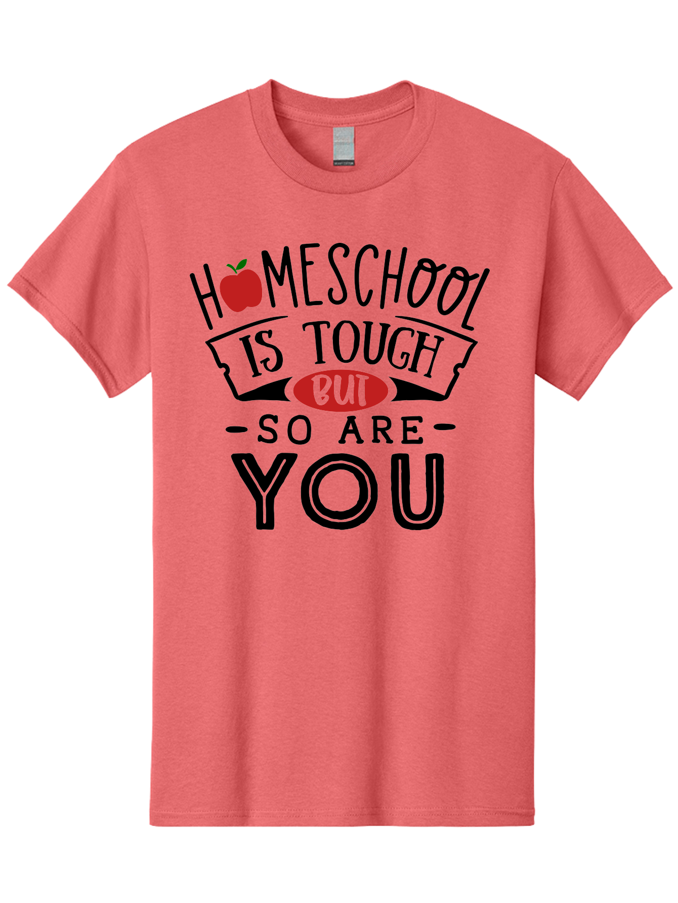 Homeschool-Is-Tough-But-So-Are-You-3 Men'S Graphic Tee, 100% Cotton, Comfortable Casual Summer Wear, Machine Washable, Homeschool, Motivational Quote, Inspirational Saying, Education, Learning, Teaching, Encouragement, Positivity, Apple Symbol Aab355 23