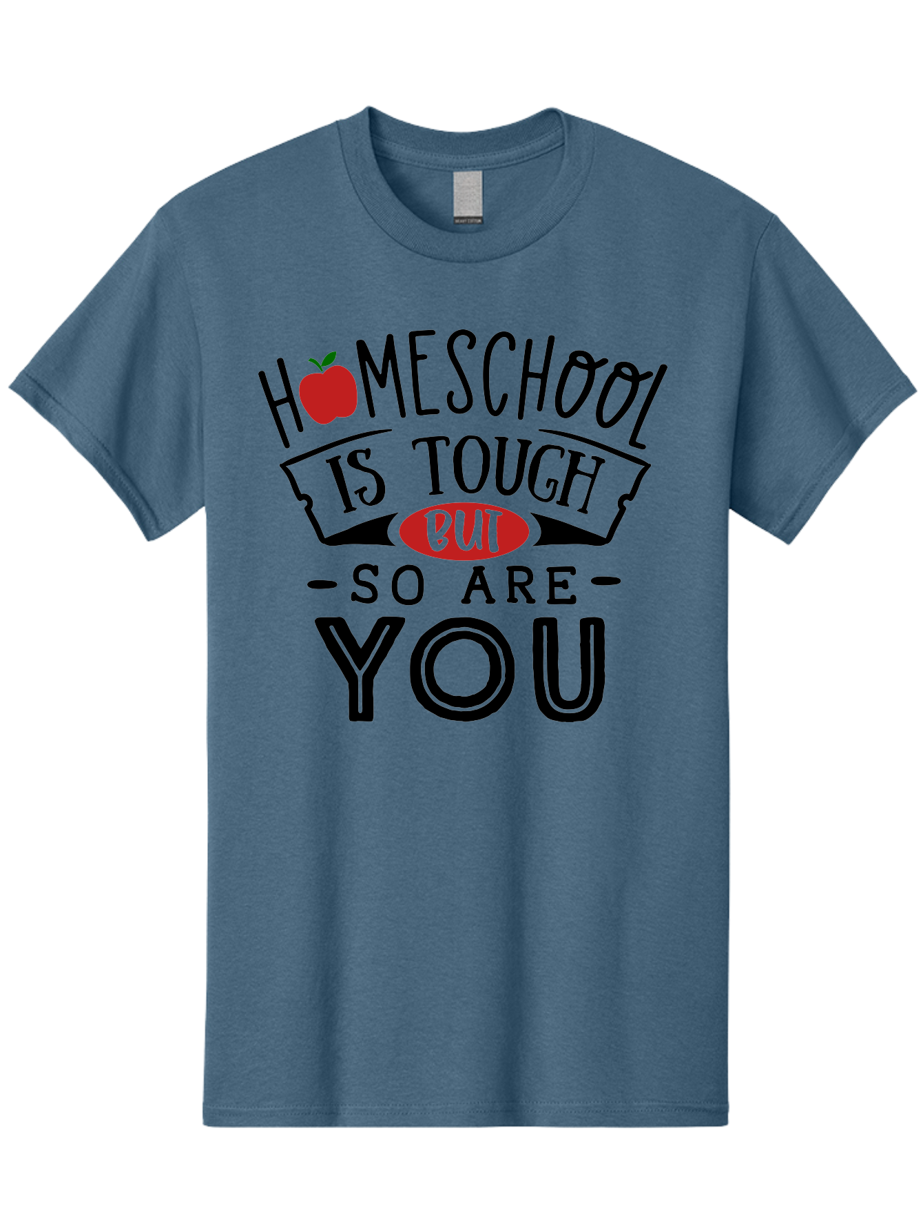 Homeschool-Is-Tough-But-So-Are-You-3 Men'S Graphic Tee, 100% Cotton, Comfortable Casual Summer Wear, Machine Washable, Homeschool, Motivational Quote, Inspirational Saying, Education, Learning, Teaching, Encouragement, Positivity, Apple Symbol Aab355 19