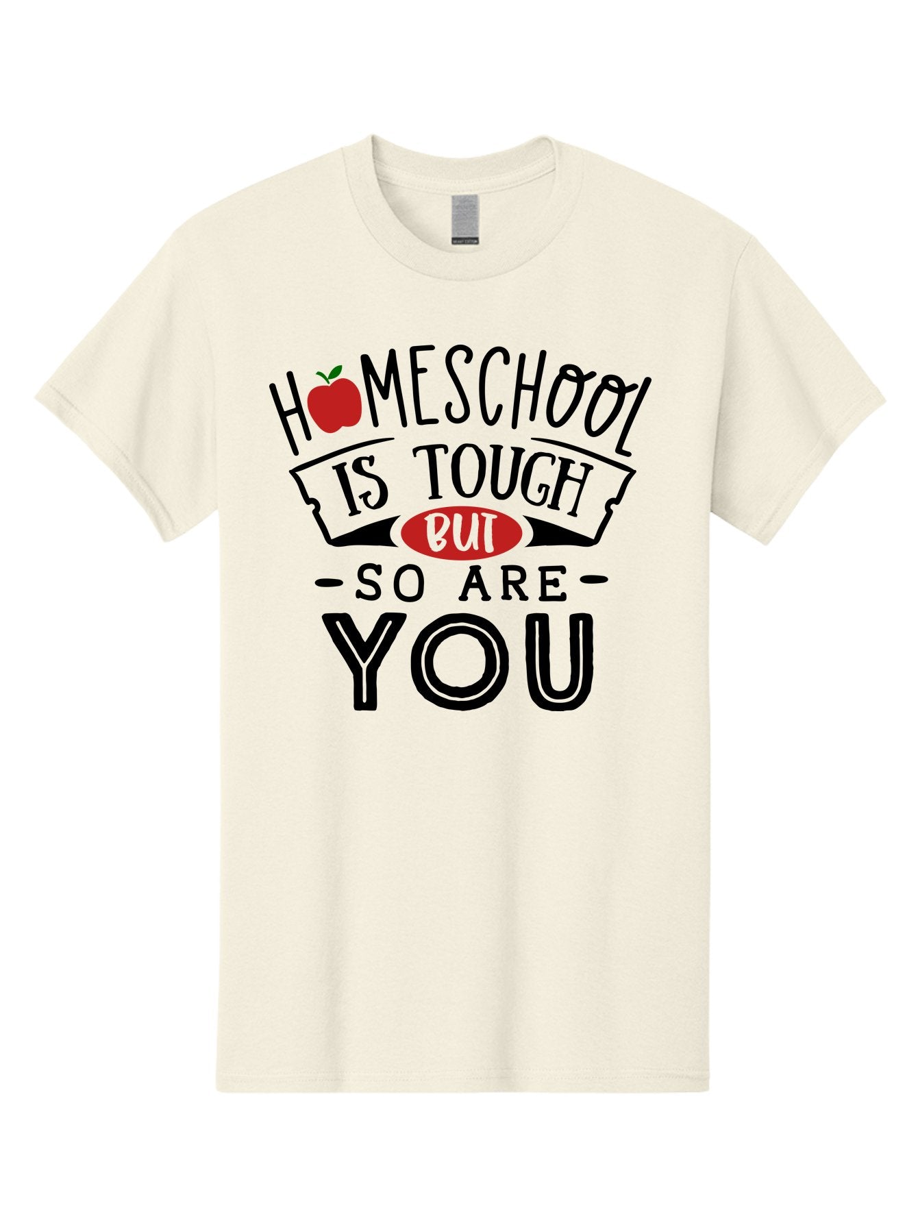 Homeschool-Is-Tough-But-So-Are-You-3 Men'S Graphic Tee, 100% Cotton, Comfortable Casual Summer Wear, Machine Washable, Homeschool, Motivational Quote, Inspirational Saying, Education, Learning, Teaching, Encouragement, Positivity, Apple Symbol Aab355 13