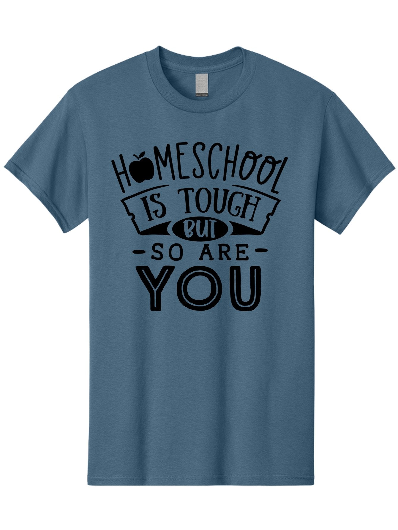 Homeschool-Is-Tough-But-So-Are-You Men'S Graphic Tee, 100% Cotton, Comfortable Casual Summer Wear, Machine Washable, Homeschool, Motivational Quote, Homeschooling, Tough But Strong, Inspirational Saying, Education, Learning, Empowerment Aab356 9