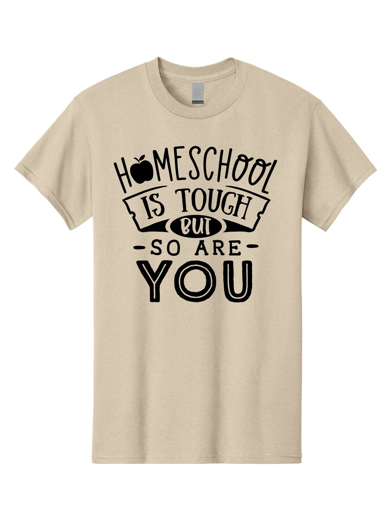 Homeschool-Is-Tough-But-So-Are-You Men'S Graphic Tee, 100% Cotton, Comfortable Casual Summer Wear, Machine Washable, Homeschool, Motivational Quote, Homeschooling, Tough But Strong, Inspirational Saying, Education, Learning, Empowerment Aab356 8