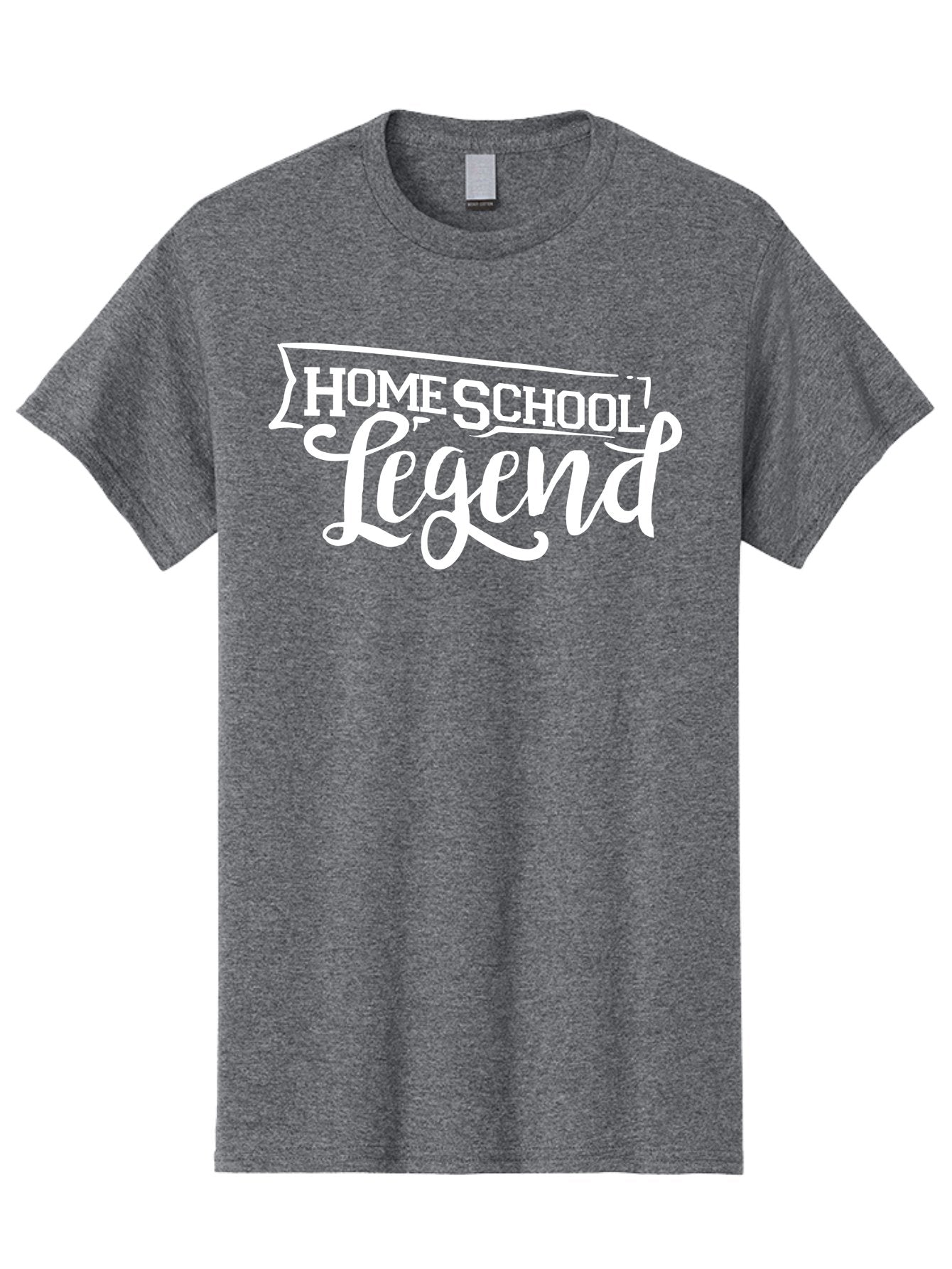 Homeschool-Legend Men'S Graphic Tee, 100% Cotton, Comfortable Casual Summer Wear, Machine Washable, Homeschool Legend, Homeschooling, Education, Learning, Custom Design, Personalized Logo, Inspirational Quote, Motivational Phrase, Aab357