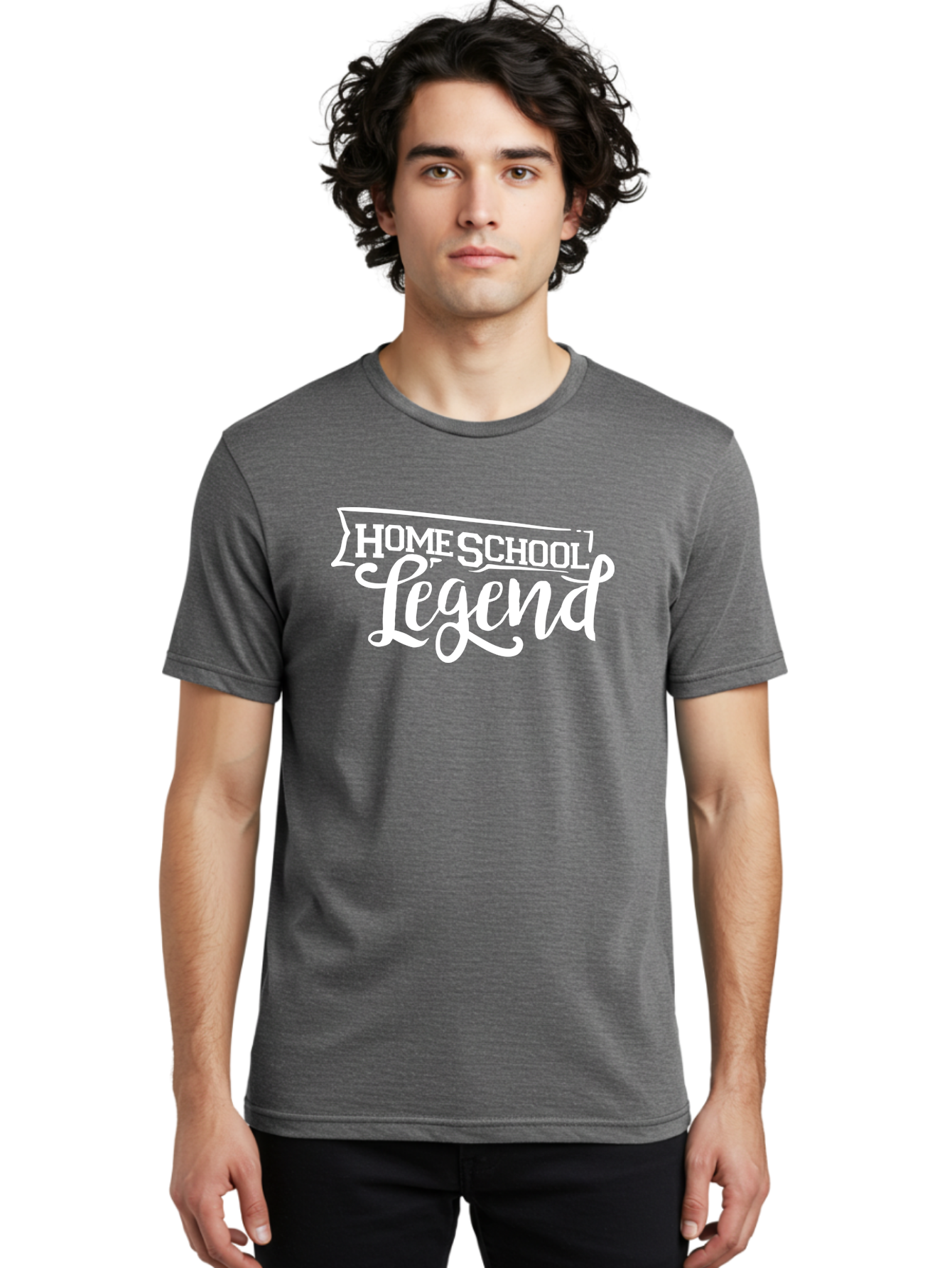Homeschool-Legend Men'S Graphic Tee, 100% Cotton, Comfortable Casual Summer Wear, Machine Washable, Homeschool Legend, Homeschooling, Education, Learning, Custom Design, Personalized Logo, Inspirational Quote, Motivational Phrase, Aab357 22