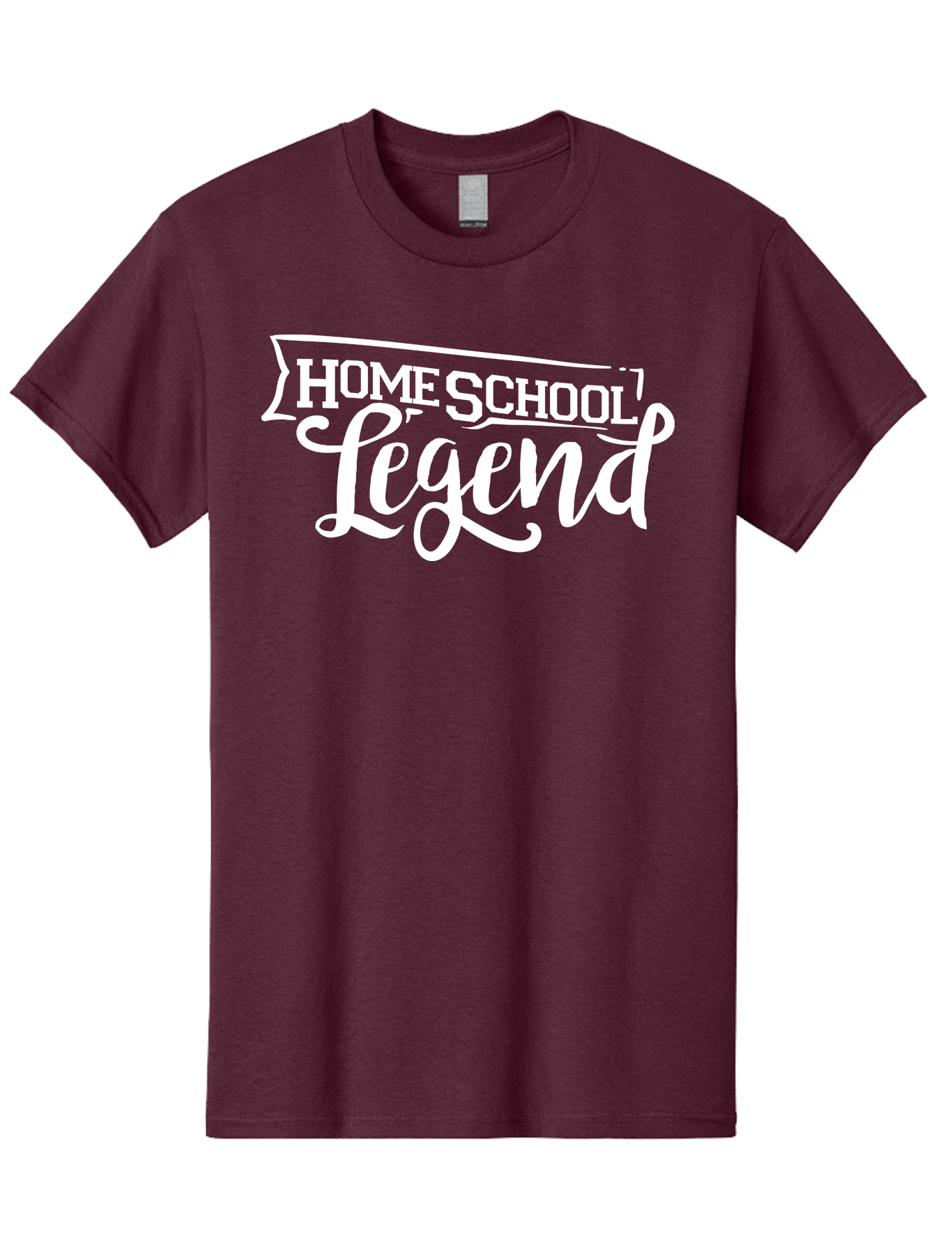 Homeschool-Legend Men'S Graphic Tee, 100% Cotton, Comfortable Casual Summer Wear, Machine Washable, Homeschool Legend, Homeschooling, Education, Learning, Custom Design, Personalized Logo, Inspirational Quote, Motivational Phrase, Aab357 19