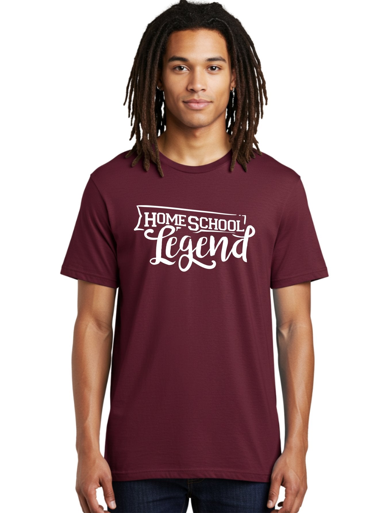Homeschool-Legend Men'S Graphic Tee, 100% Cotton, Comfortable Casual Summer Wear, Machine Washable, Homeschool Legend, Homeschooling, Education, Learning, Custom Design, Personalized Logo, Inspirational Quote, Motivational Phrase, Aab357 21