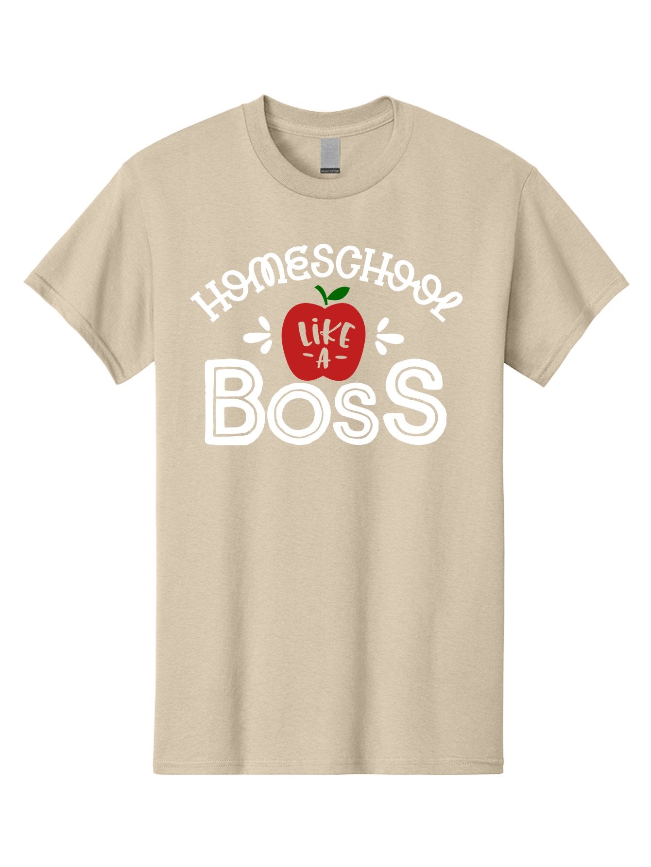 Homeschool-Like-A-Boss-1 Men'S Graphic Tee, 100% Cotton, Comfortable Casual Summer Wear, Machine Washable, Homeschool, Boss, Like A Boss, Apple, Teaching, Education, Homeschooling, Learning, Leadership, Empowerment, Motivational Quote, Aab358 6