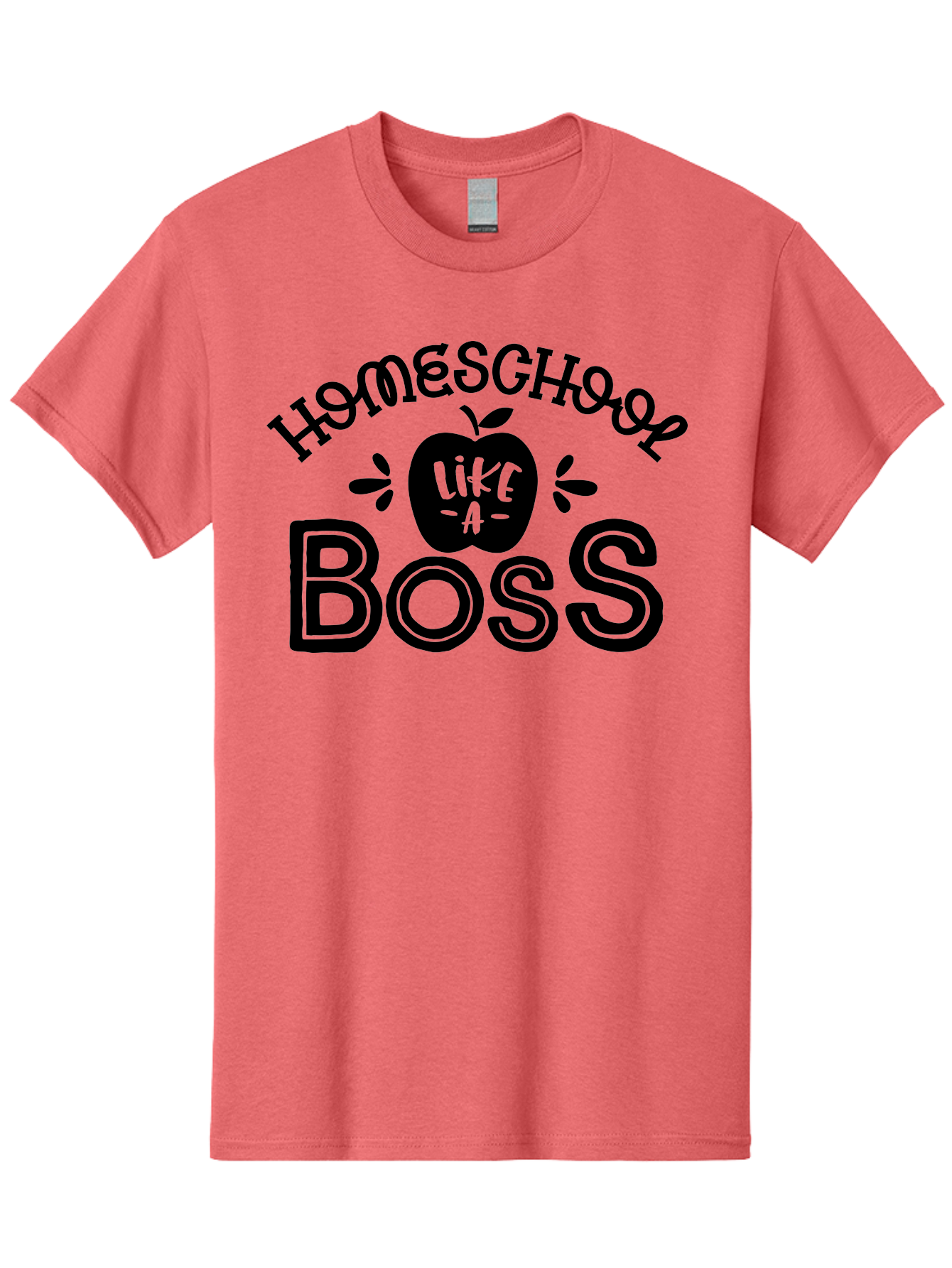 Homeschool-Like-A-Boss Men'S Graphic Tee, 100% Cotton, Comfortable Casual Summer Wear, Machine Washable, Homeschool Like A Boss, Homeschooling, Education, Learning, Teaching, Boss, Apple, Motivational Quote, Inspirational Saying Aab359 21