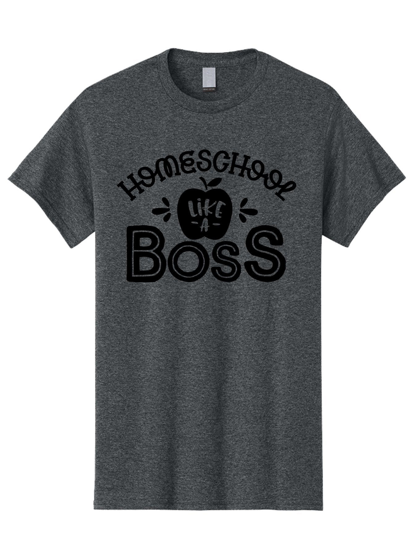 Homeschool-Like-A-Boss Men'S Graphic Tee, 100% Cotton, Comfortable Casual Summer Wear, Machine Washable, Homeschool Like A Boss, Homeschooling, Education, Learning, Teaching, Boss, Apple, Motivational Quote, Inspirational Saying Aab359 13