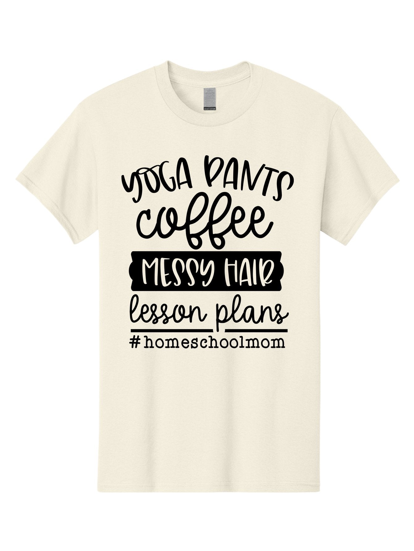 Homeschool-Mom-1 Men'S Graphic Tee, 100% Cotton, Comfortable Casual Summer Wear, Machine Washable, Homeschool Mom, Yoga Pants, Coffee, Messy Hair, Lesson Plans, Homeschooling, Parenting, Mom Life, Everyday Struggles, Relaxed Mom, Casual Style Aab368 13