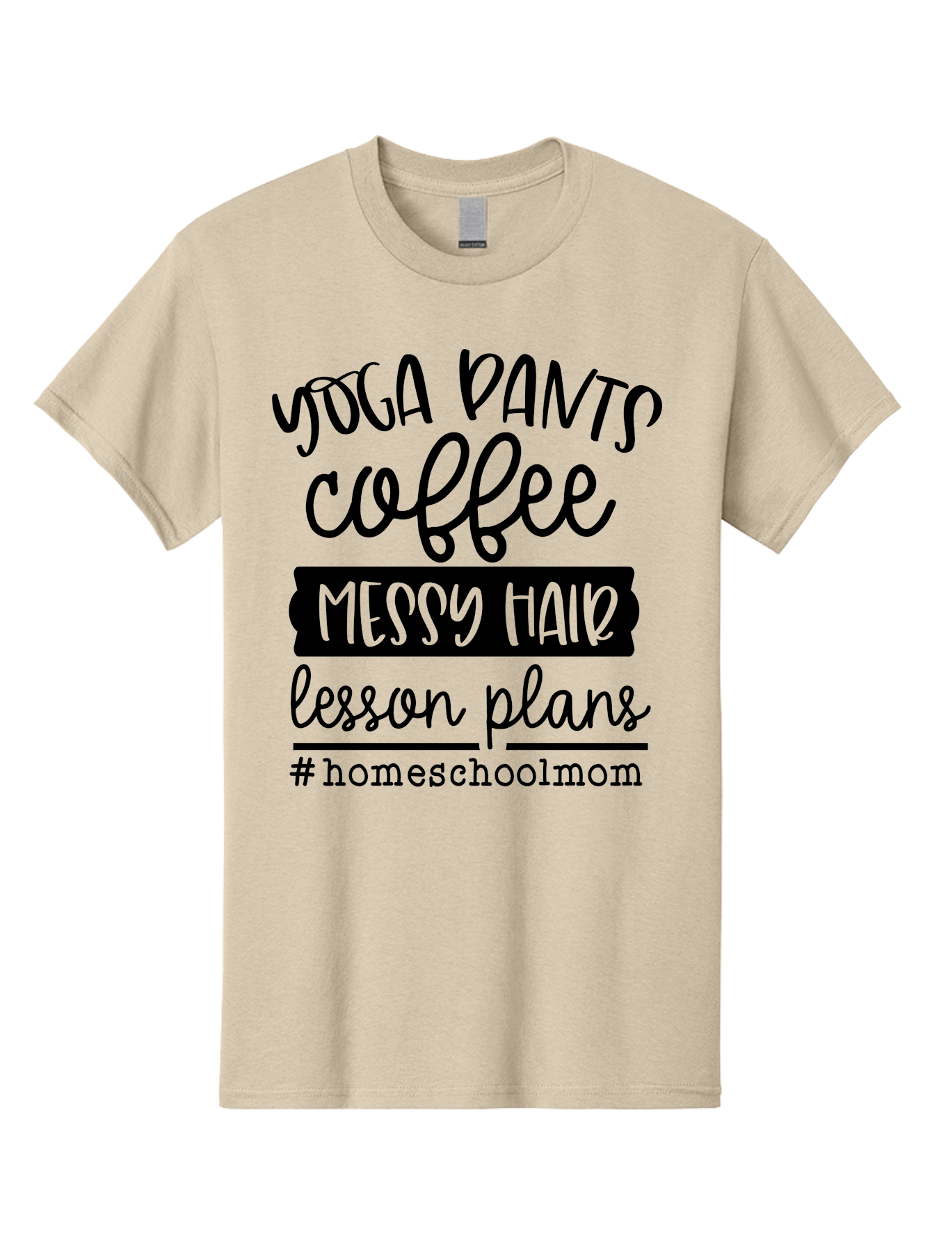 Homeschool-Mom-1 Men'S Graphic Tee, 100% Cotton, Comfortable Casual Summer Wear, Machine Washable, Homeschool Mom, Yoga Pants, Coffee, Messy Hair, Lesson Plans, Homeschooling, Parenting, Mom Life, Everyday Struggles, Relaxed Mom, Casual Style Aab368 27