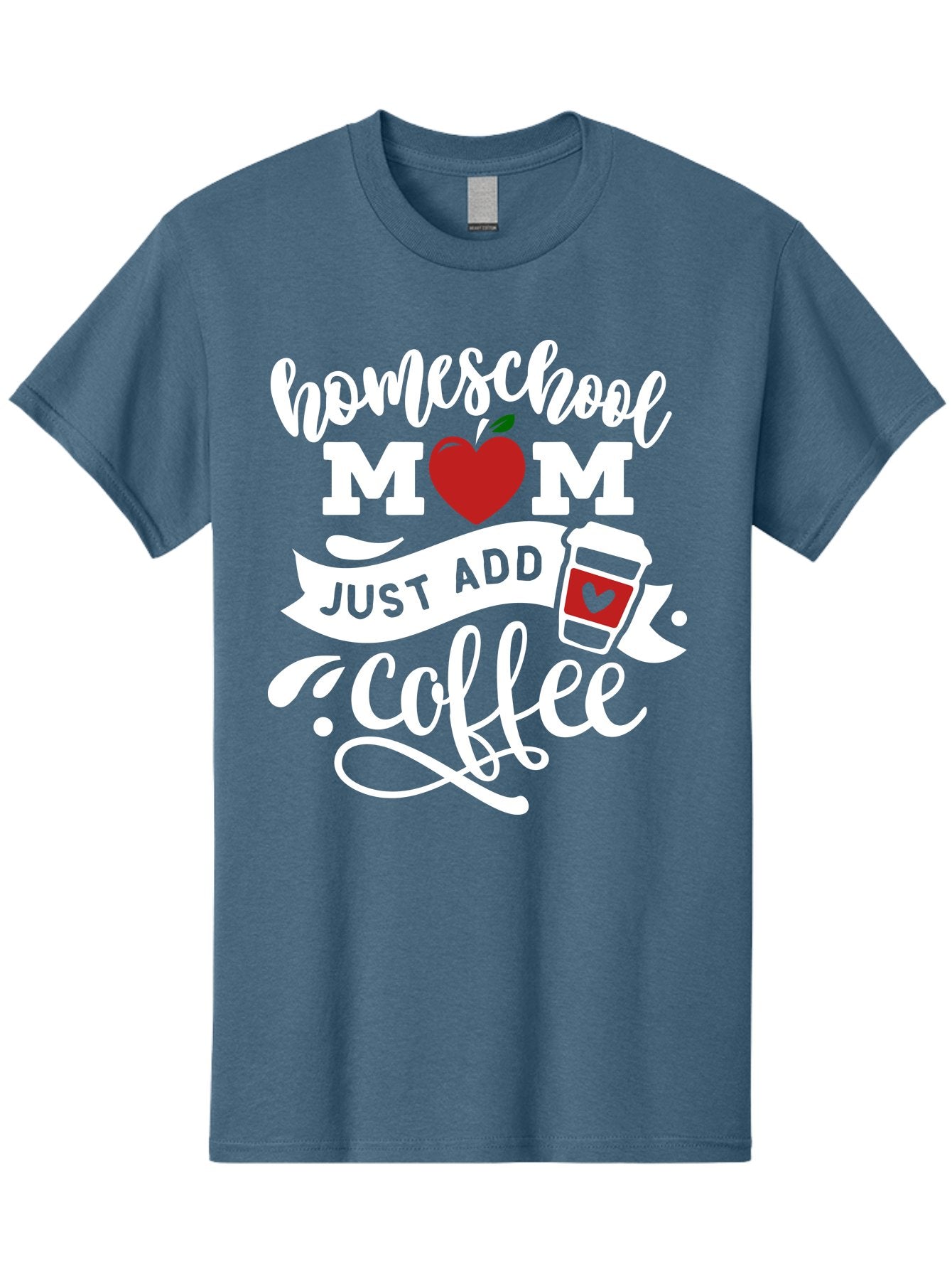 Homeschool-Mom-2 Men'S Graphic Tee, 100% Cotton, Comfortable Casual Summer Wear, Machine Washable, Homeschool Mom Quote, Funny Mom Quote, Coffee Cup Design, Mom Life, Homeschooling, Mom Humor, Parent Teacher, Coffee Lover Aab369 9
