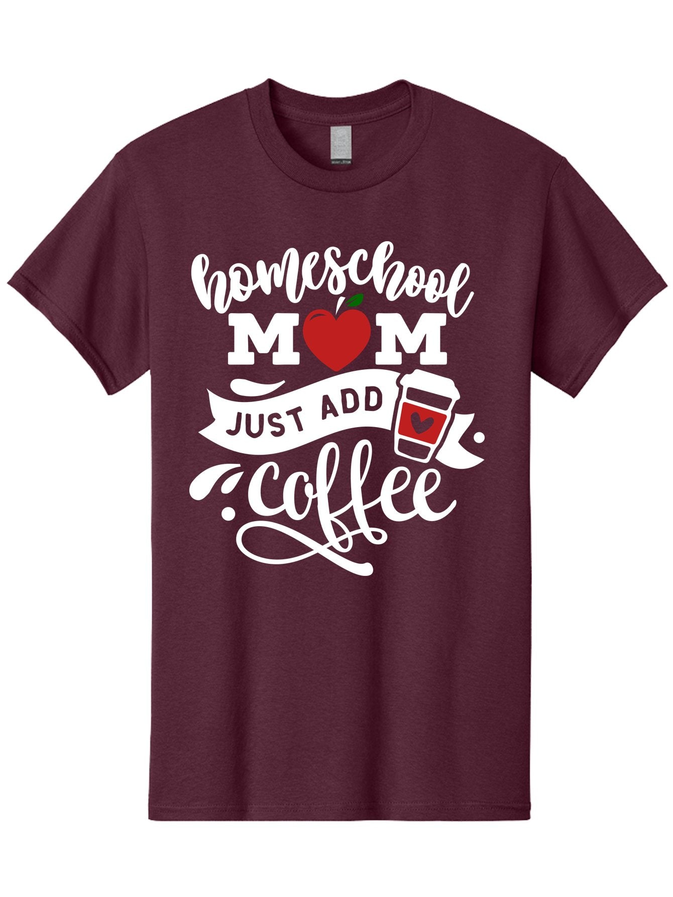 Homeschool-Mom-2 Men'S Graphic Tee, 100% Cotton, Comfortable Casual Summer Wear, Machine Washable, Homeschool Mom Quote, Funny Mom Quote, Coffee Cup Design, Mom Life, Homeschooling, Mom Humor, Parent Teacher, Coffee Lover Aab369 10