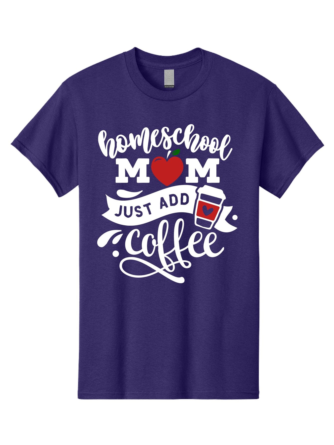 Homeschool-Mom-2 Men'S Graphic Tee, 100% Cotton, Comfortable Casual Summer Wear, Machine Washable, Homeschool Mom Quote, Funny Mom Quote, Coffee Cup Design, Mom Life, Homeschooling, Mom Humor, Parent Teacher, Coffee Lover Aab369