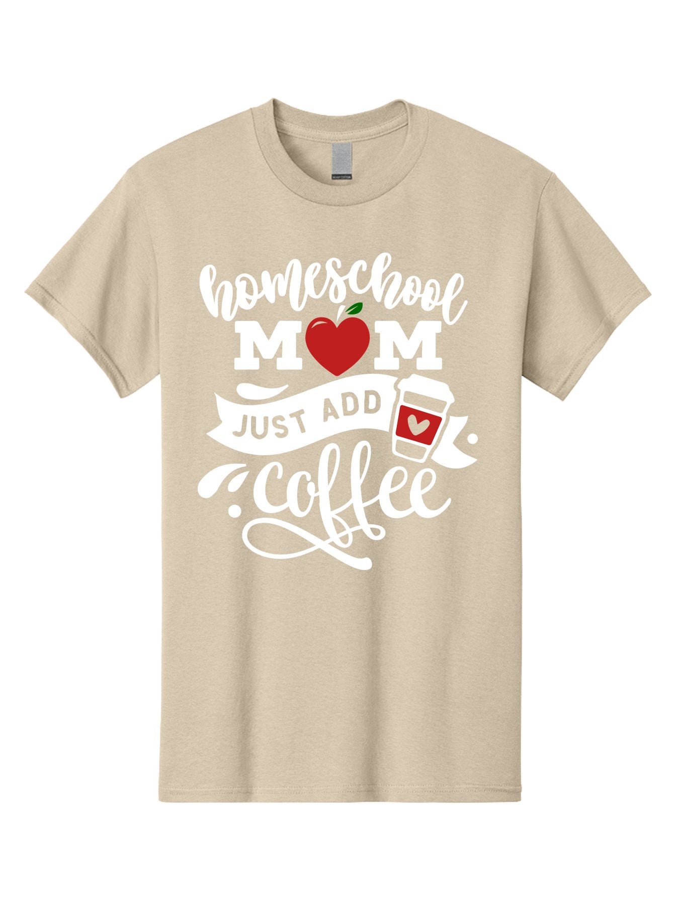 Homeschool-Mom-2 Men'S Graphic Tee, 100% Cotton, Comfortable Casual Summer Wear, Machine Washable, Homeschool Mom Quote, Funny Mom Quote, Coffee Cup Design, Mom Life, Homeschooling, Mom Humor, Parent Teacher, Coffee Lover Aab369 5