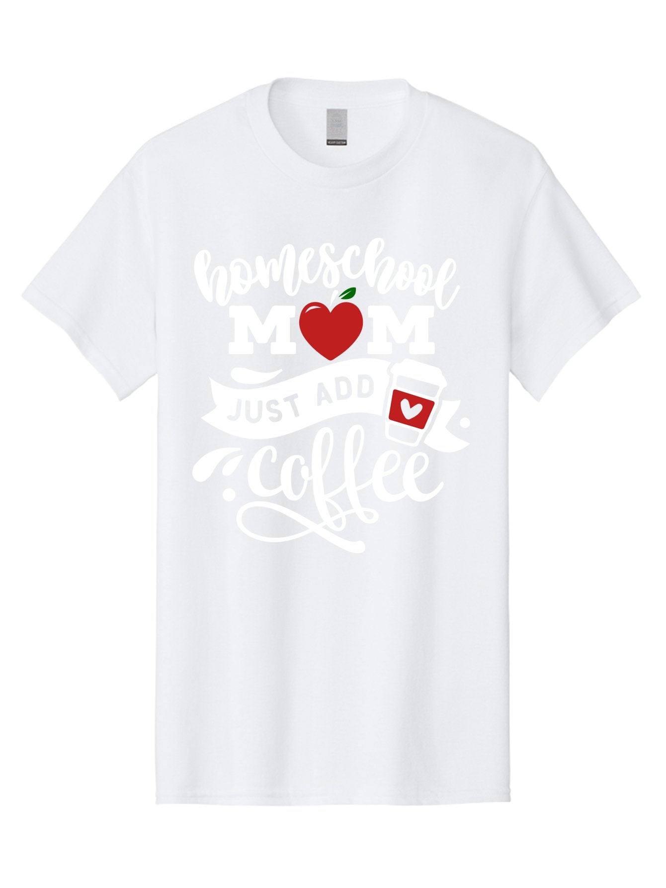 Homeschool-Mom-2 Men'S Graphic Tee, 100% Cotton, Comfortable Casual Summer Wear, Machine Washable, Homeschool Mom Quote, Funny Mom Quote, Coffee Cup Design, Mom Life, Homeschooling, Mom Humor, Parent Teacher, Coffee Lover Aab369 4