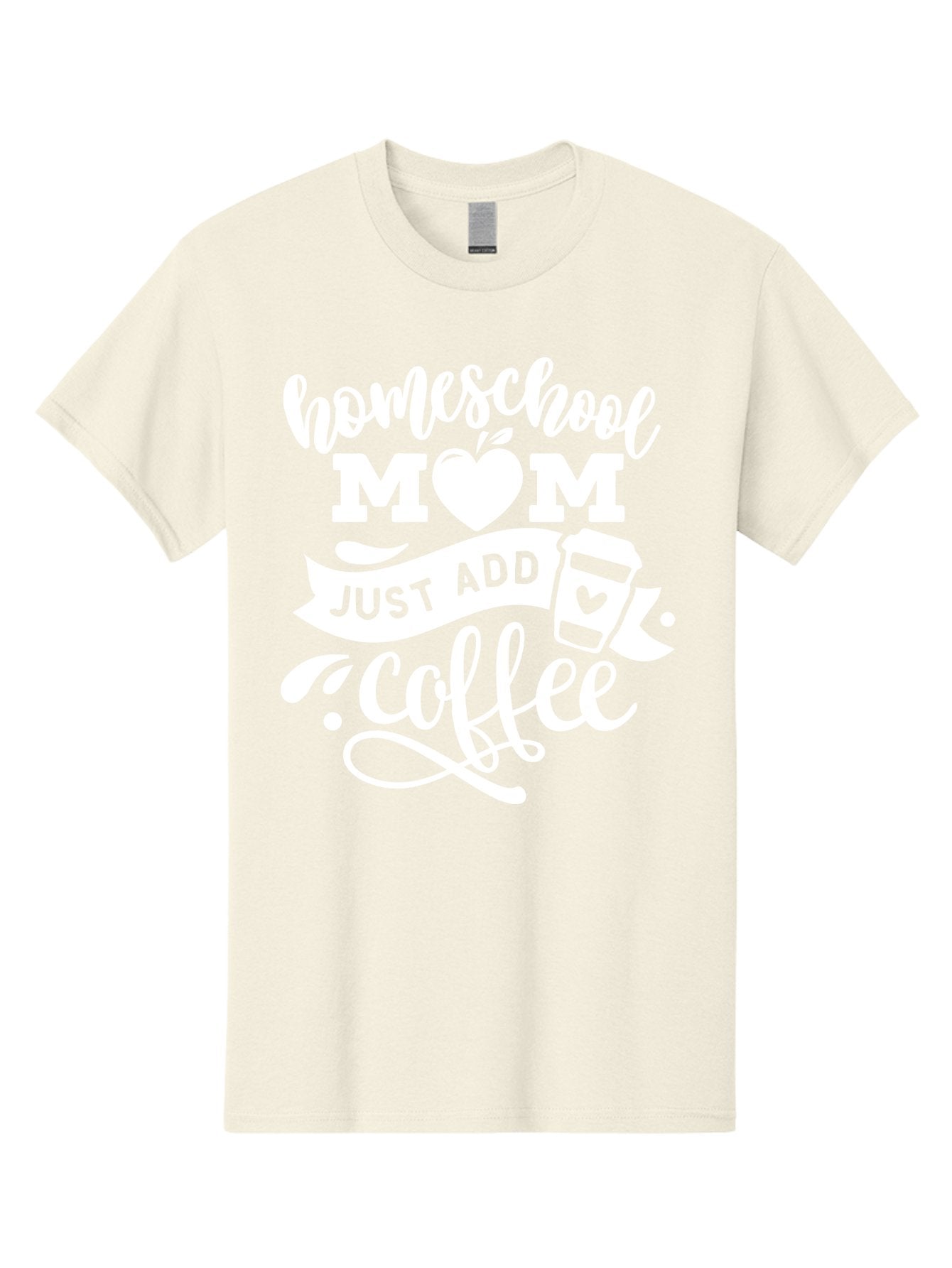 Homeschool-Mom-Just-Add-Coffee-1 Men'S Graphic Tee, 100% Cotton, Comfortable Casual Summer Wear, Machine Washable, Homeschool Mom, Coffee Lover, Mom Life, Coffee Mom, Funny Quote, Homeschooling, Mom Humor, Coffee Culture, Inspirational Quote Aab370 8