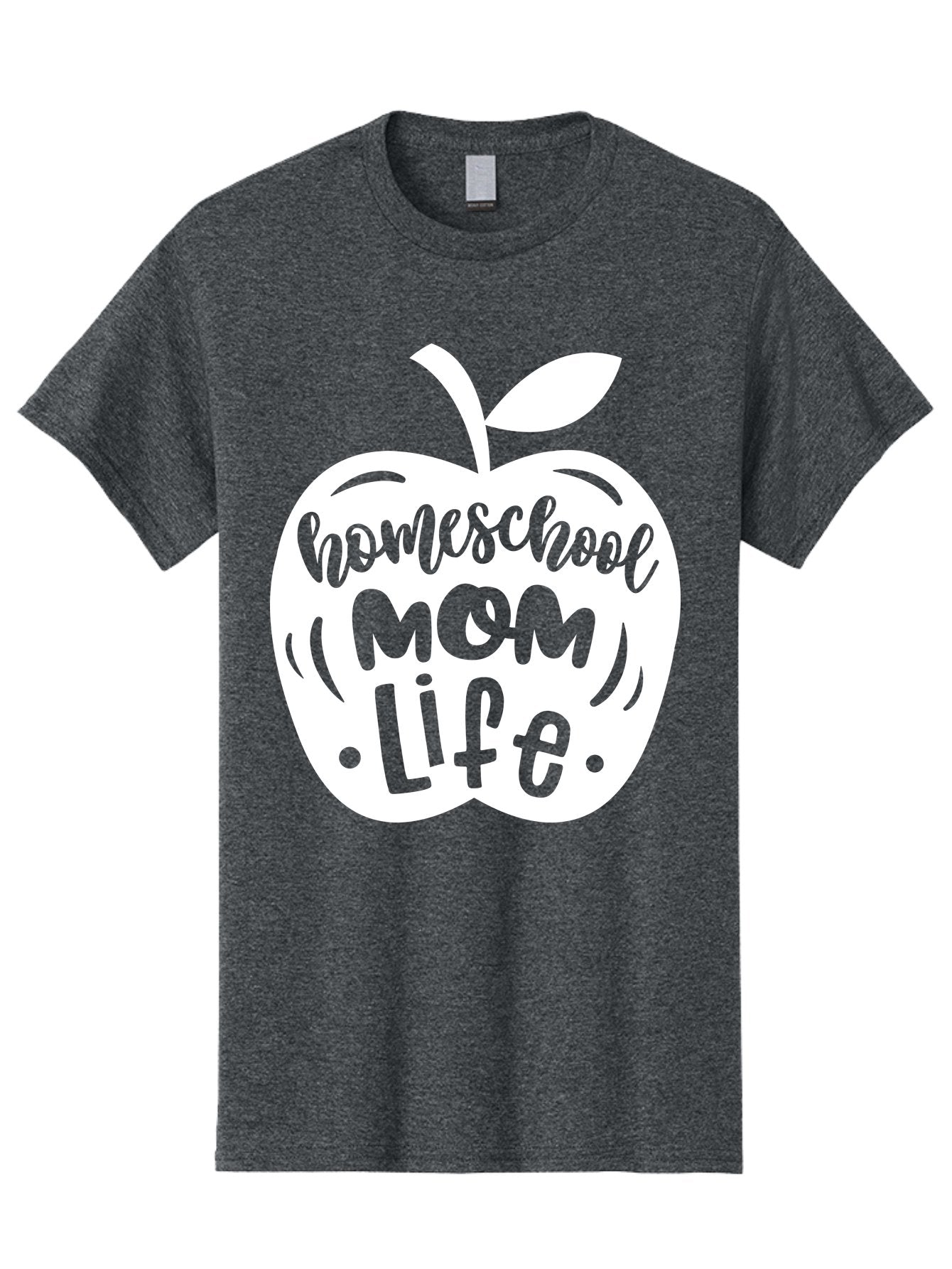 Homeschool-Mom-Life-1 Men'S Graphic Tee, 100% Cotton, Comfortable Casual Summer Wear, Machine Washable, Homeschool Mom Life, Apple Graphic, Homeschooling, Mom Life, Education, Parenting, Teaching, Learning, Green Apple Aab373 7