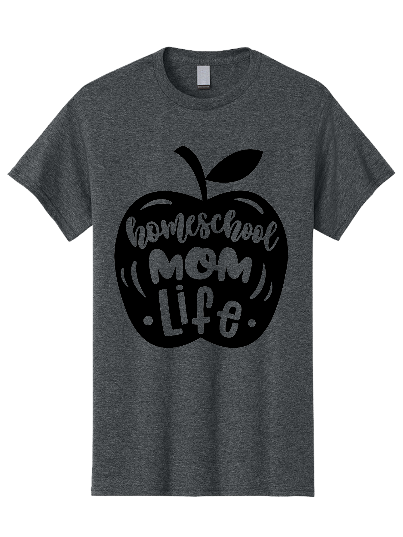 Homeschool-Mom-Life Men'S Graphic Tee, 100% Cotton, Comfortable Casual Summer Wear, Machine Washable, Homeschool Mom Life, Apple Graphic, Mom Life, Homeschooling, Education, Parenting, Motherhood, Apple Illustration, Custom Graphics Aab375 15