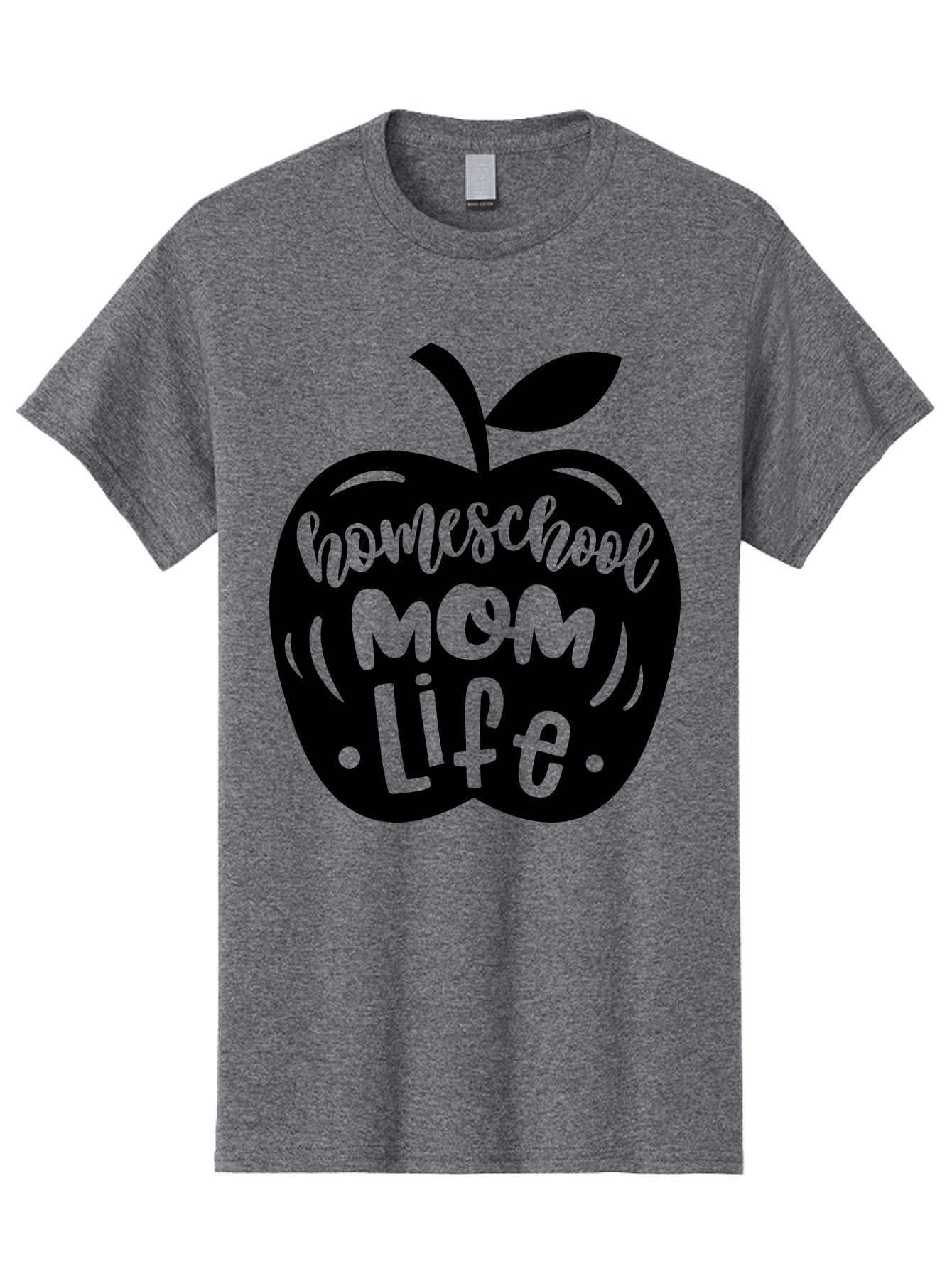 Homeschool-Mom-Life Men'S Graphic Tee, 100% Cotton, Comfortable Casual Summer Wear, Machine Washable, Homeschool Mom Life, Apple Graphic, Mom Life, Homeschooling, Education, Parenting, Motherhood, Apple Illustration, Custom Graphics Aab375 10
