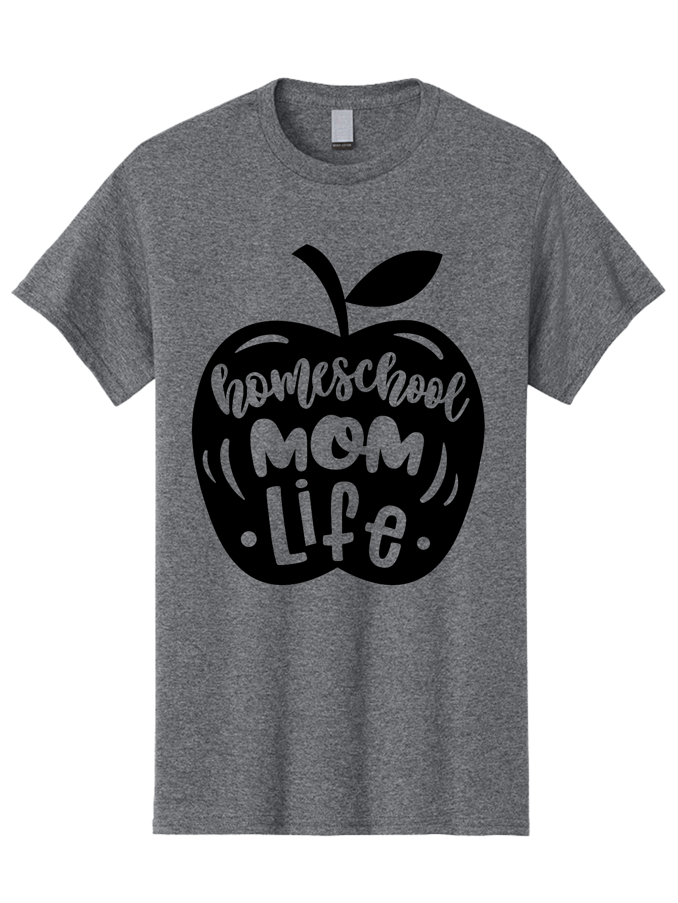 Homeschool-Mom-Life Men'S Graphic Tee, 100% Cotton, Comfortable Casual Summer Wear, Machine Washable, Homeschool Mom Life, Apple Graphic, Mom Life, Homeschooling, Education, Parenting, Motherhood, Apple Illustration, Custom Graphics Aab375 27