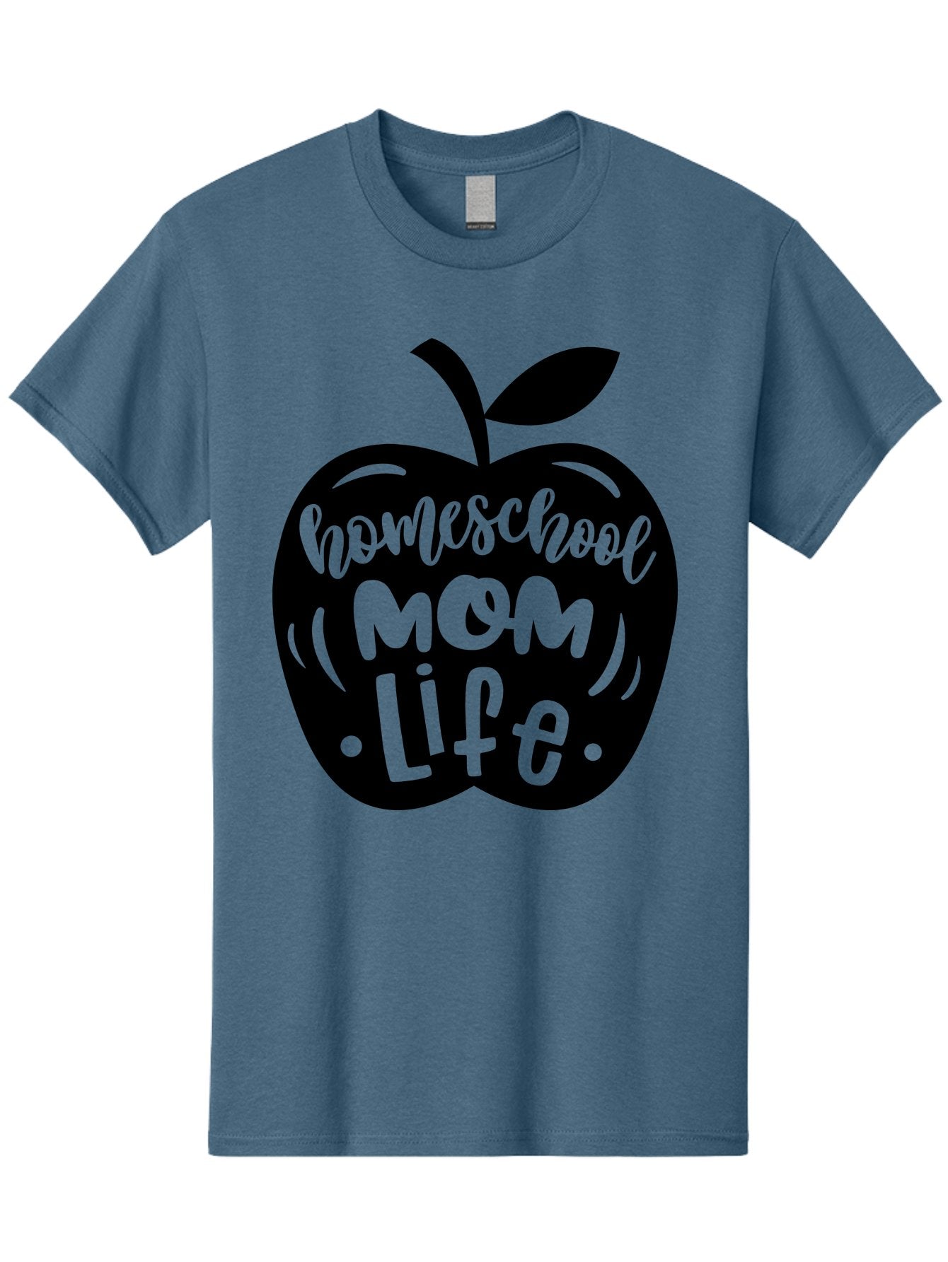 Homeschool-Mom-Life Men'S Graphic Tee, 100% Cotton, Comfortable Casual Summer Wear, Machine Washable, Homeschool Mom Life, Apple Graphic, Mom Life, Homeschooling, Education, Parenting, Motherhood, Apple Illustration, Custom Graphics Aab375