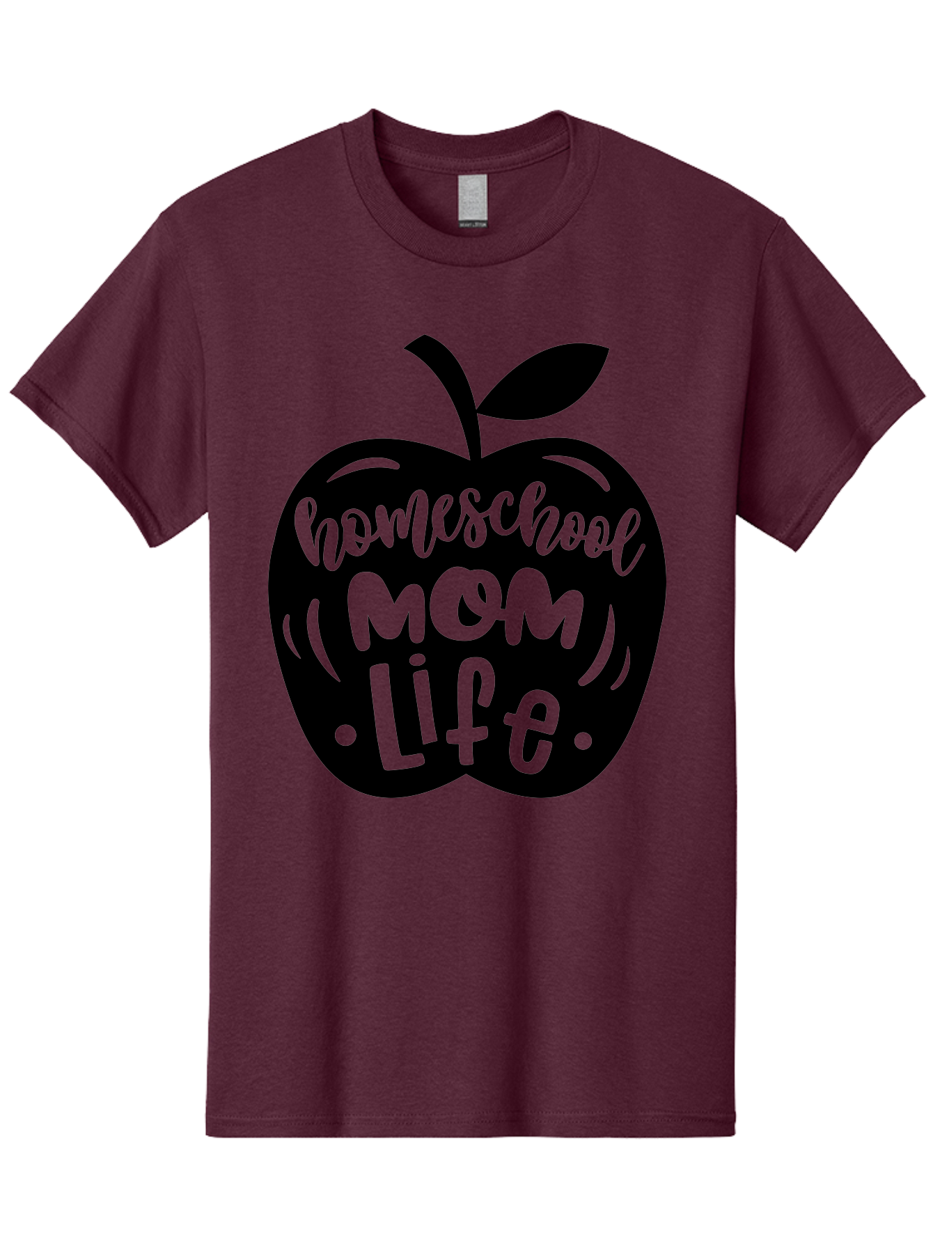 Homeschool-Mom-Life Men'S Graphic Tee, 100% Cotton, Comfortable Casual Summer Wear, Machine Washable, Homeschool Mom Life, Apple Graphic, Mom Life, Homeschooling, Education, Parenting, Motherhood, Apple Illustration, Custom Graphics Aab375 3