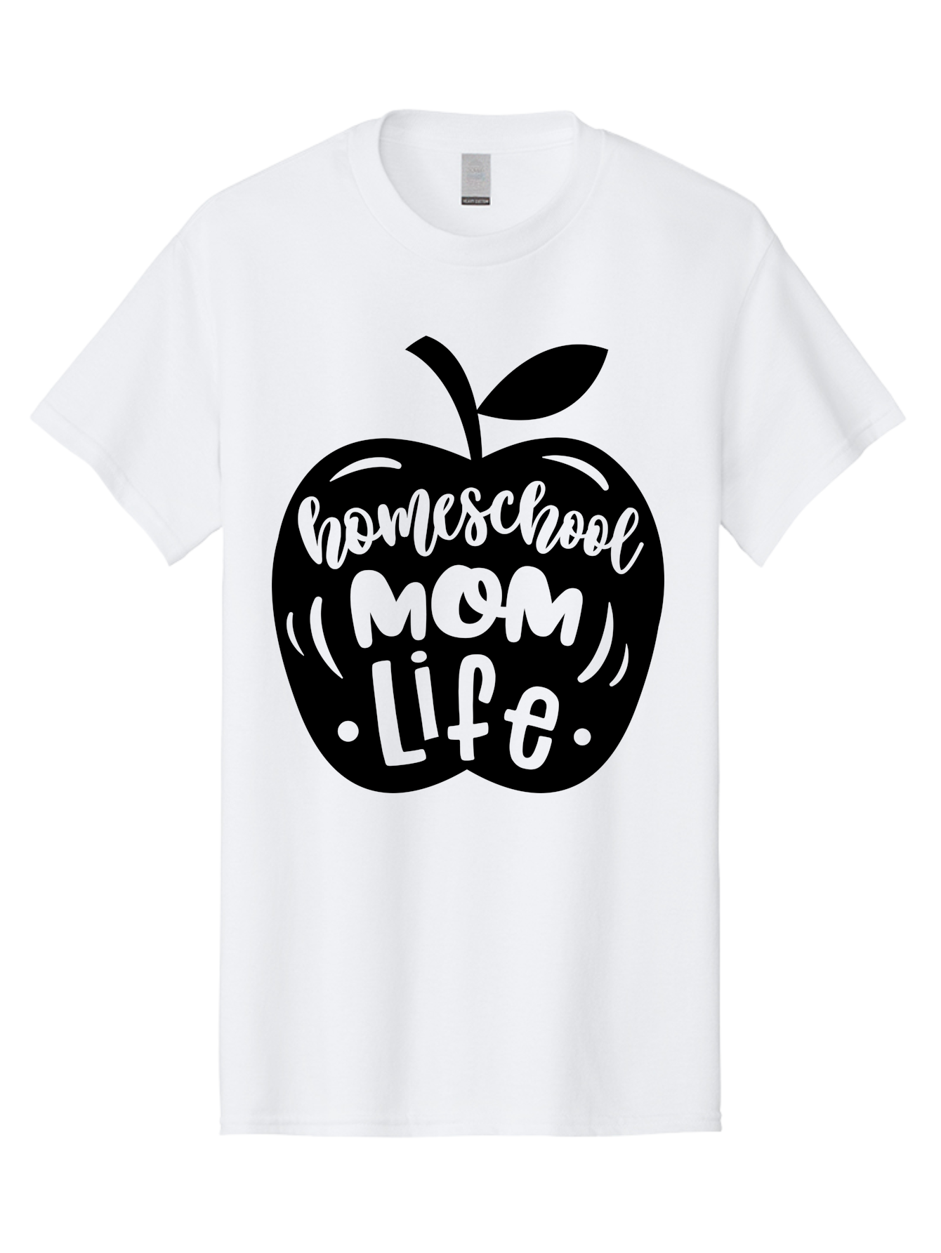 Homeschool-Mom-Life Men'S Graphic Tee, 100% Cotton, Comfortable Casual Summer Wear, Machine Washable, Homeschool Mom Life, Apple Graphic, Mom Life, Homeschooling, Education, Parenting, Motherhood, Apple Illustration, Custom Graphics Aab375 23
