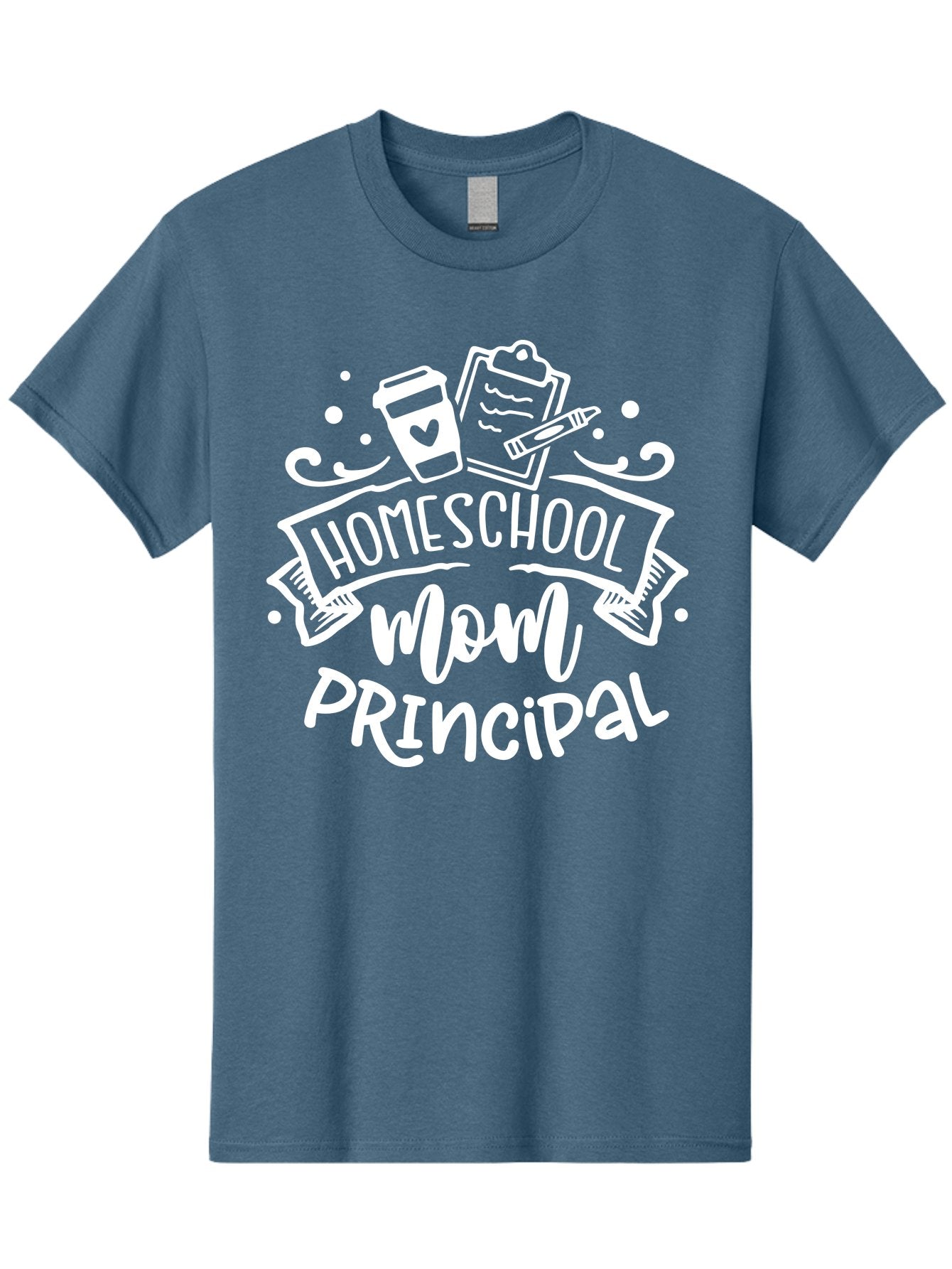Homeschool-Mom-Principal-2 Men'S Graphic Tee, 100% Cotton, Comfortable Casual Summer Wear, Machine Washable, Homeschool Mom, Principal, Education, Homeschooling, Mom Life, Coffee Lover, Learning, Teaching, Parenting, Family, Kids, Aab377 14