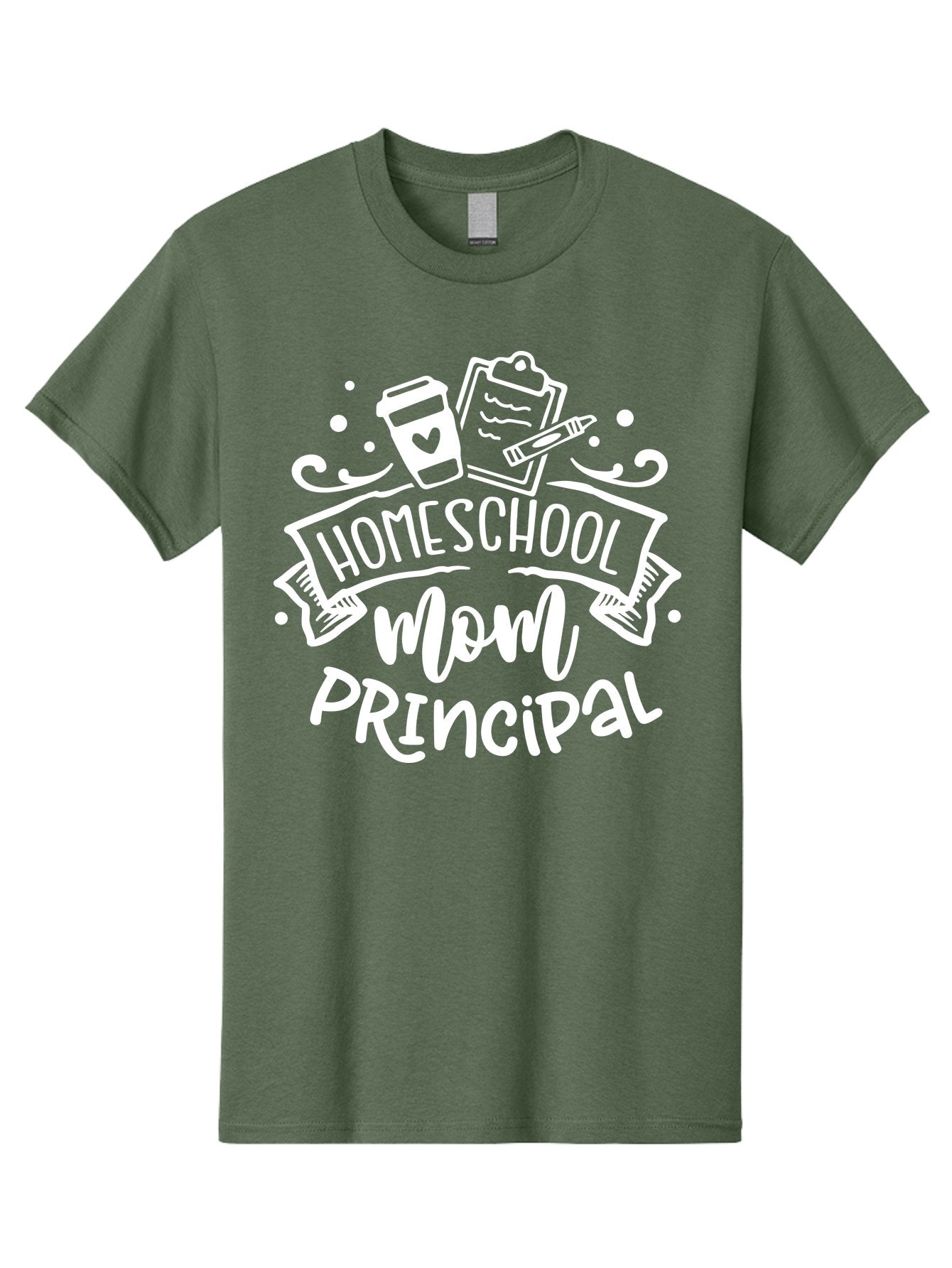 Homeschool-Mom-Principal-2 Men'S Graphic Tee, 100% Cotton, Comfortable Casual Summer Wear, Machine Washable, Homeschool Mom, Principal, Education, Homeschooling, Mom Life, Coffee Lover, Learning, Teaching, Parenting, Family, Kids, Aab377 8